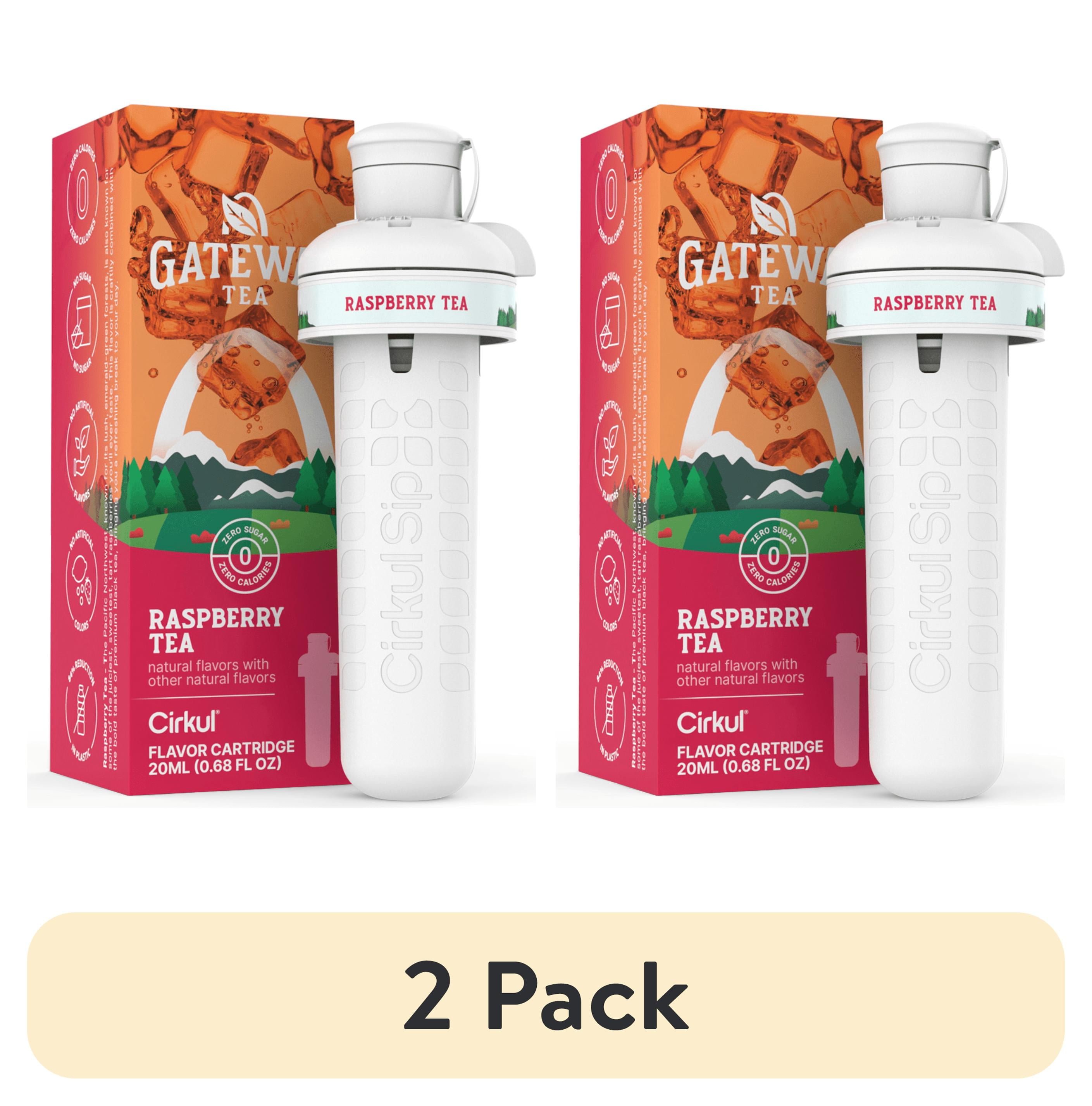 (2 pack) Cirkul Gateway Raspberry Tea Flavor Cartridge, Drink Mix, 1-Pack