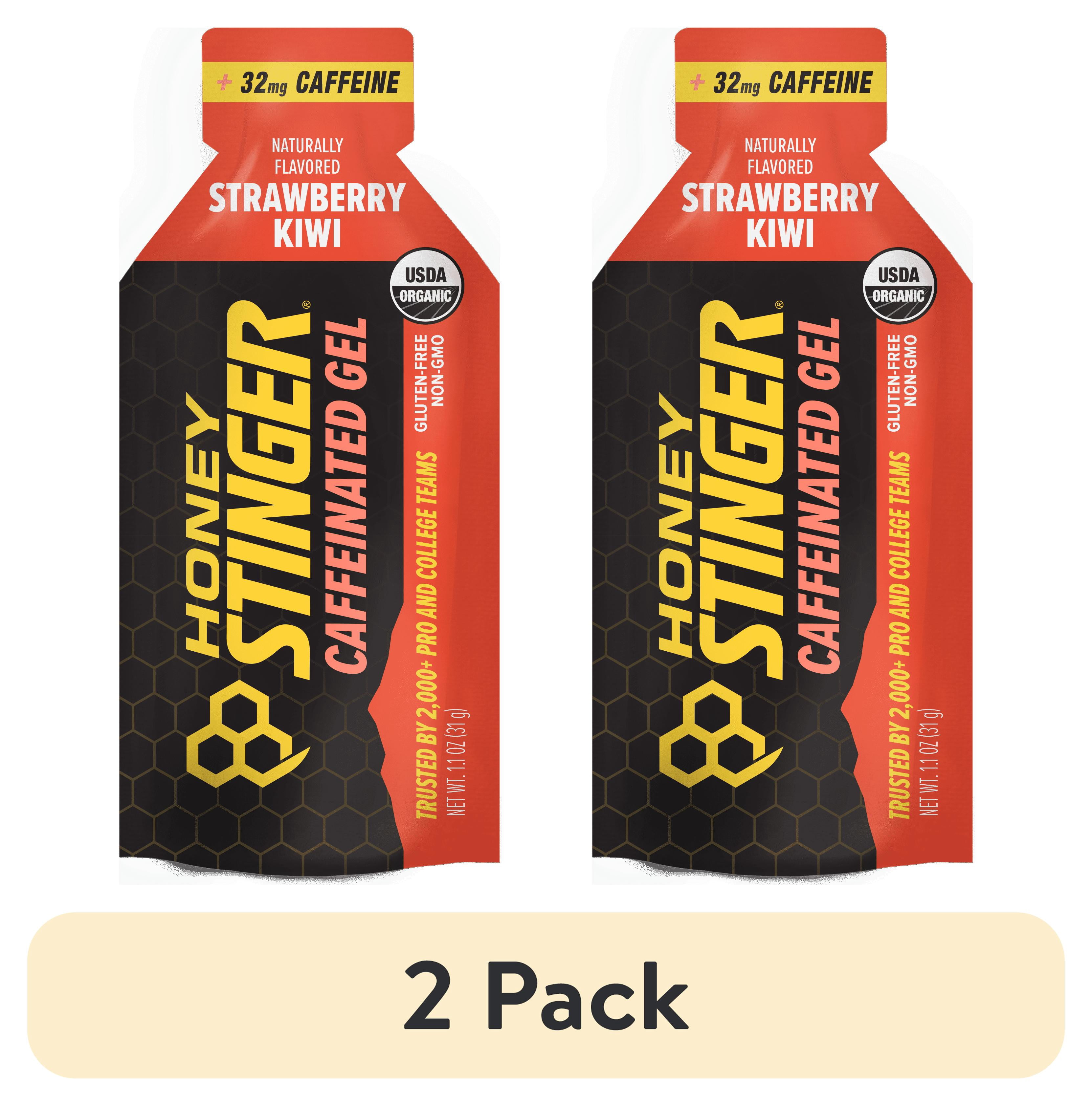 (2 pack) Honey Stinger SS Strawberry Kiwi Caff Gel