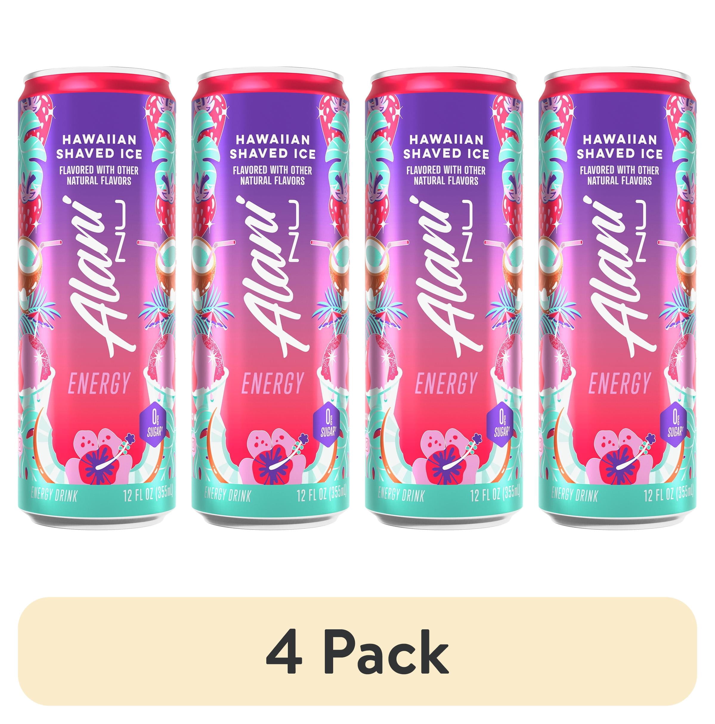 (4 pack) Alani Nu, Hawaiian Shaved Ice, 12 fl oz, Single Can