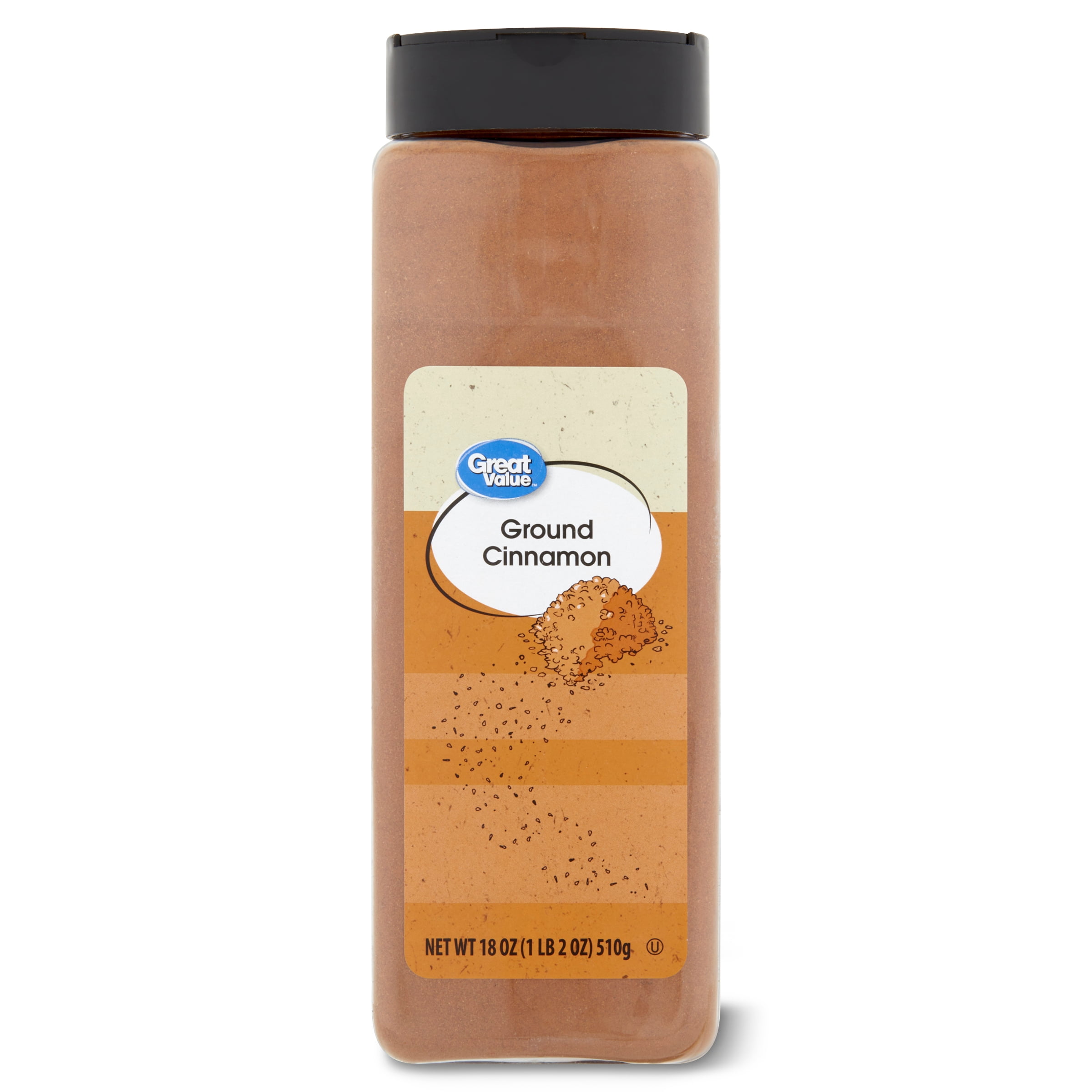(4 pack) Great Value Ground Cinnamon, 18 oz