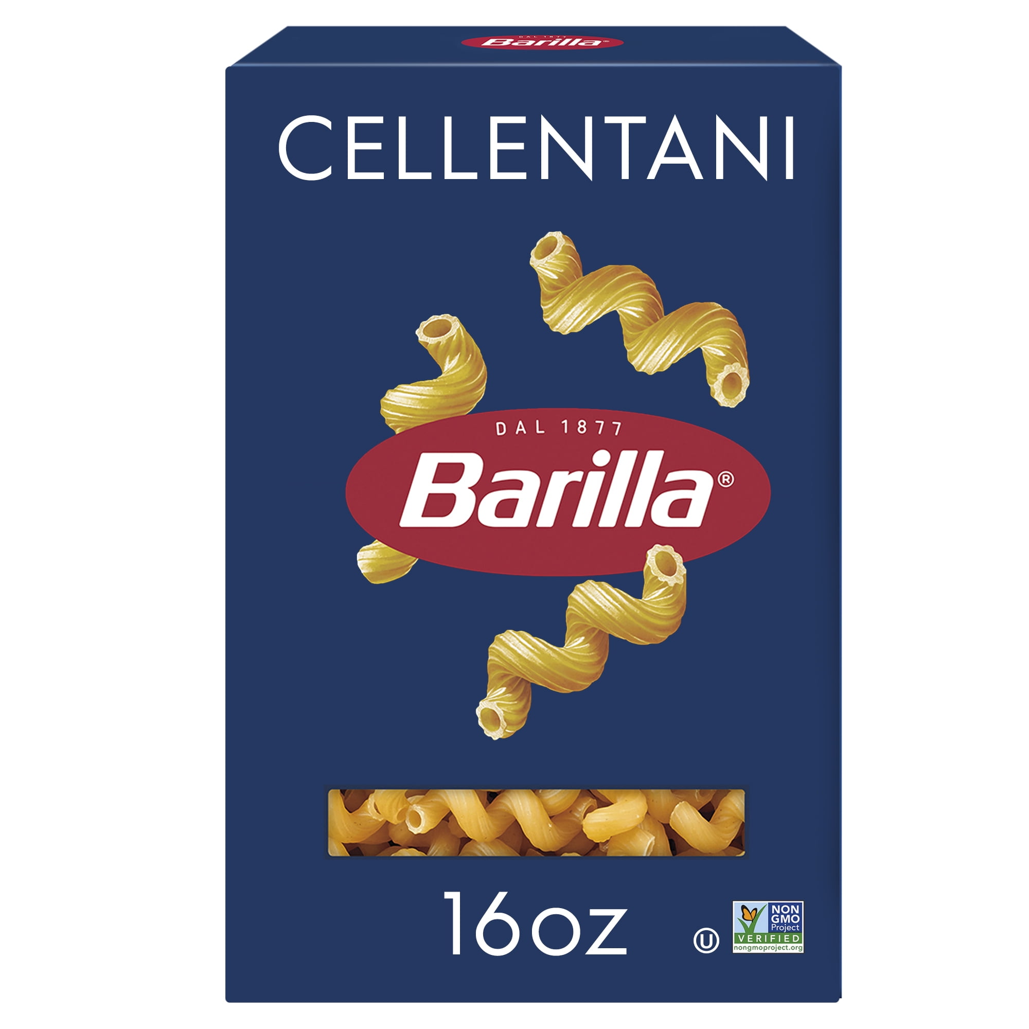 (6 pack) Barilla Classic Non-GMO, Kosher Certified Cellentani Pasta, 16 oz