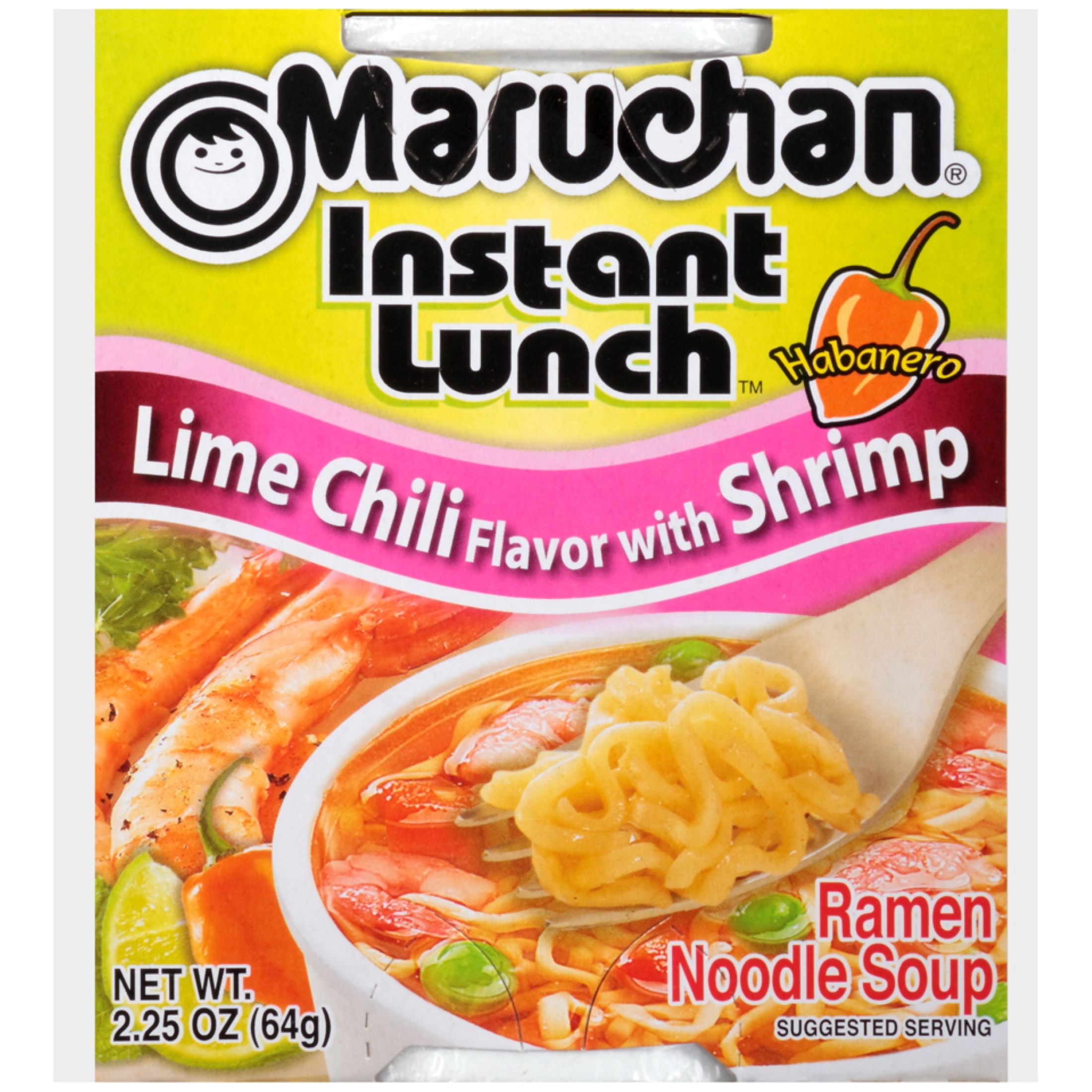 (6 pack) Maruchan Instant Lunch Lime Chili Shrimp Ramen Noodles Cup