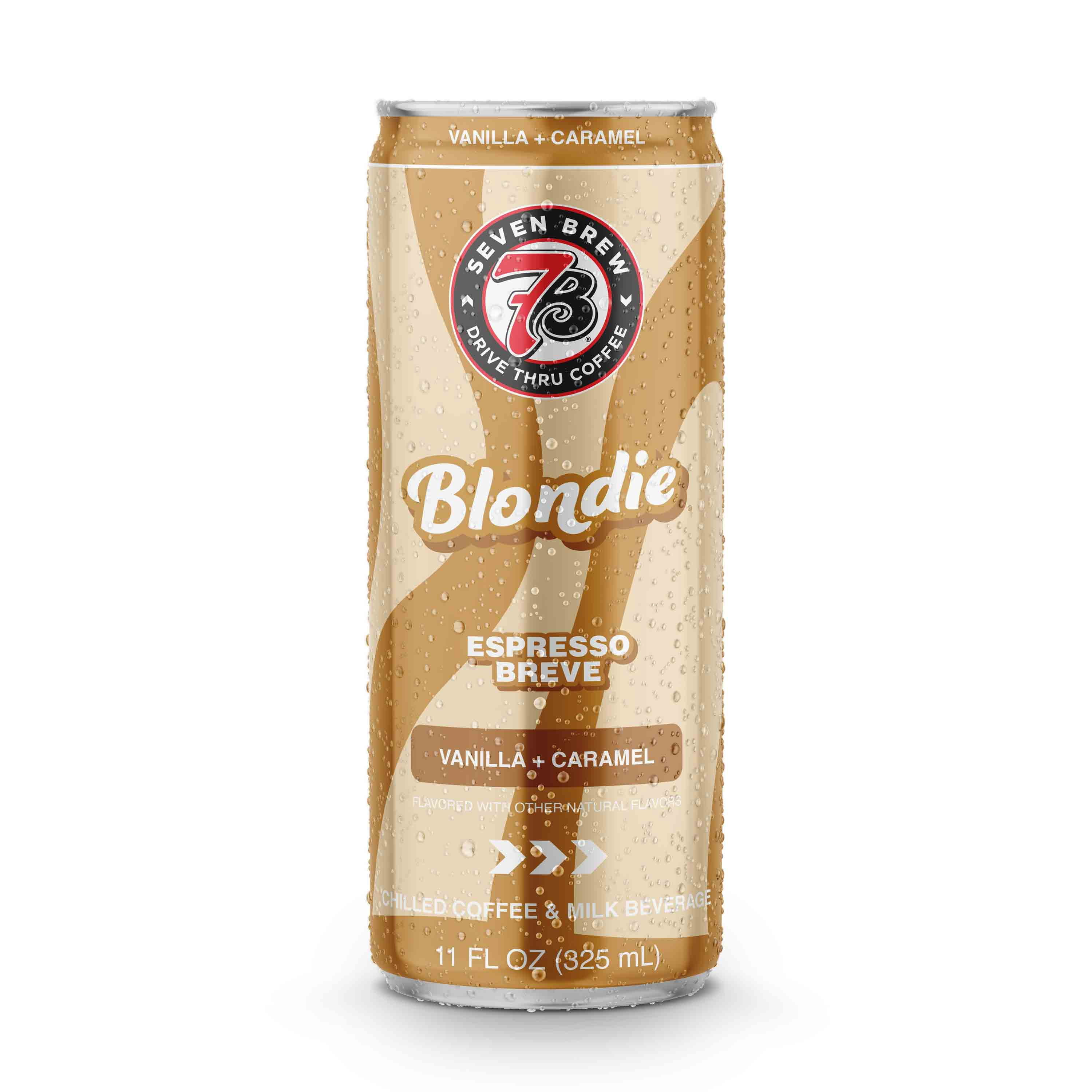 7 Brew Blondie Chilled Espresso Breve Ready to Drink Coffee, 11 fl oz Can