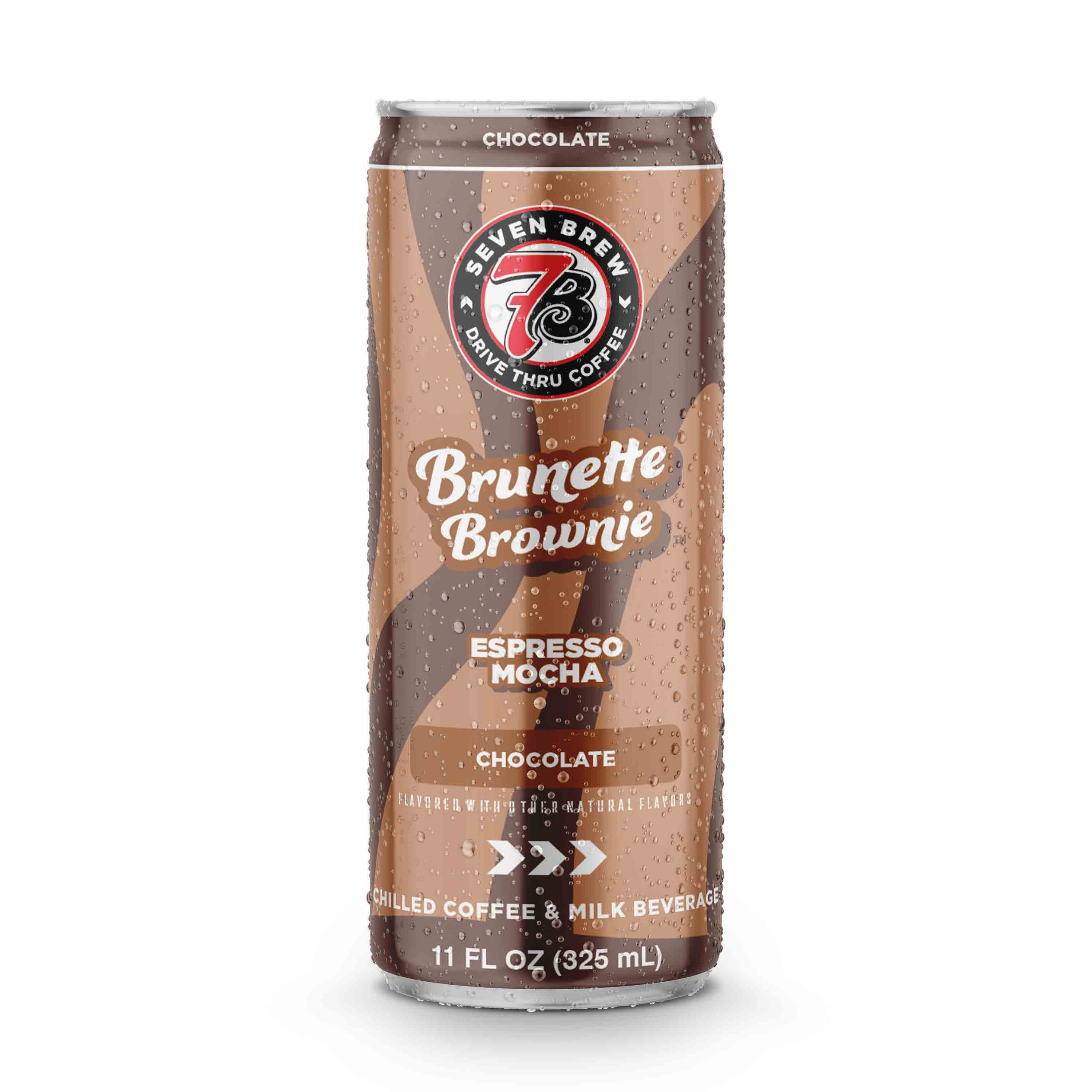 7 Brew Brunette Brownie Chilled Espresso Mocha Ready to Drink Coffee, 11 fl oz Can