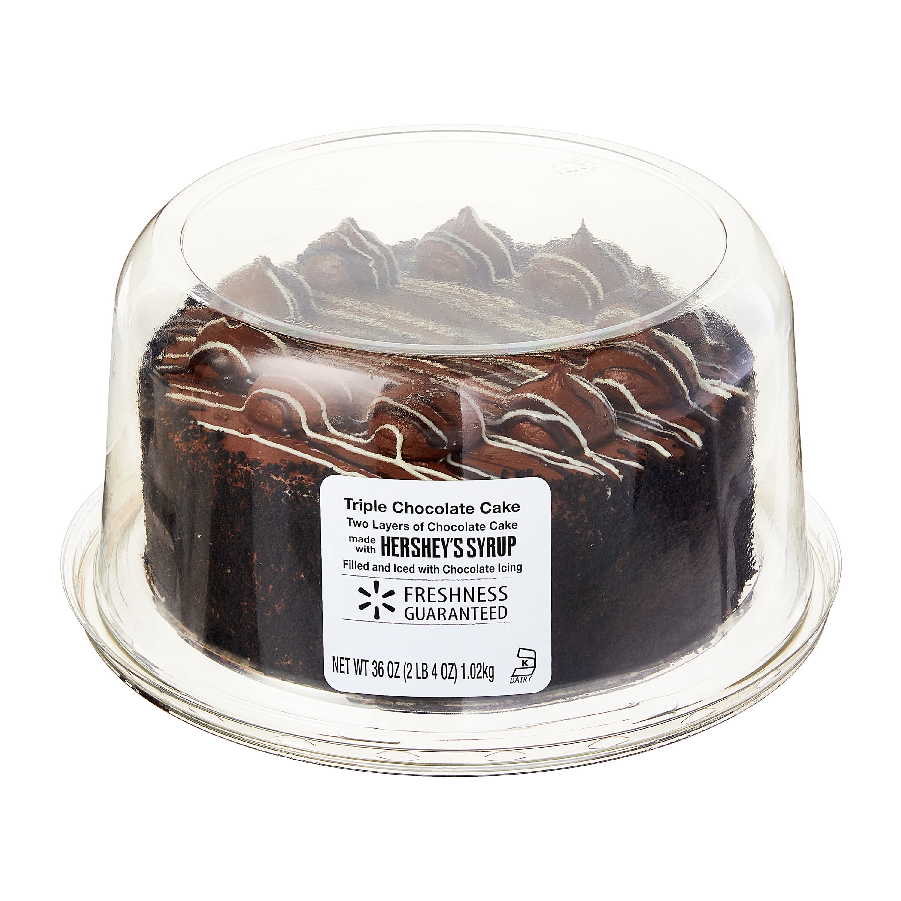 Freshness Guaranteed 7" Double Layer Chocolate Cake Made with Hershey's, 36 oz (Refrigerated Cake)