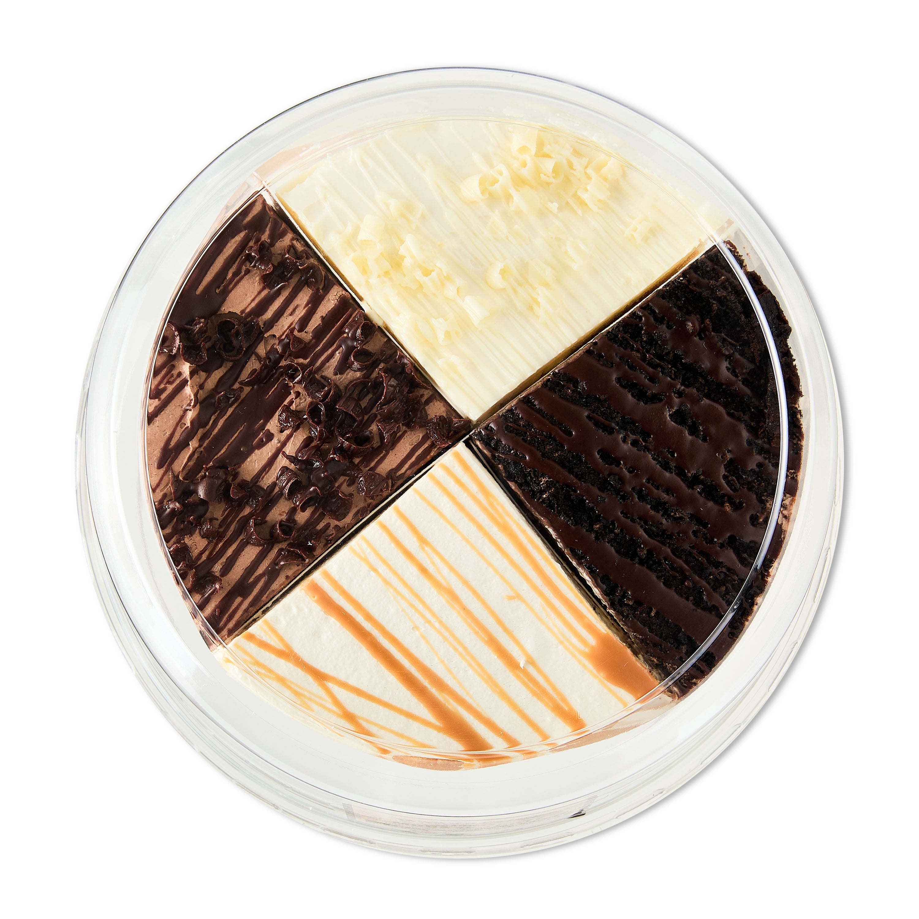 Marketside 8-Inch Variety Mousse Torte Cake, 39.25 oz (Refrigerated)
