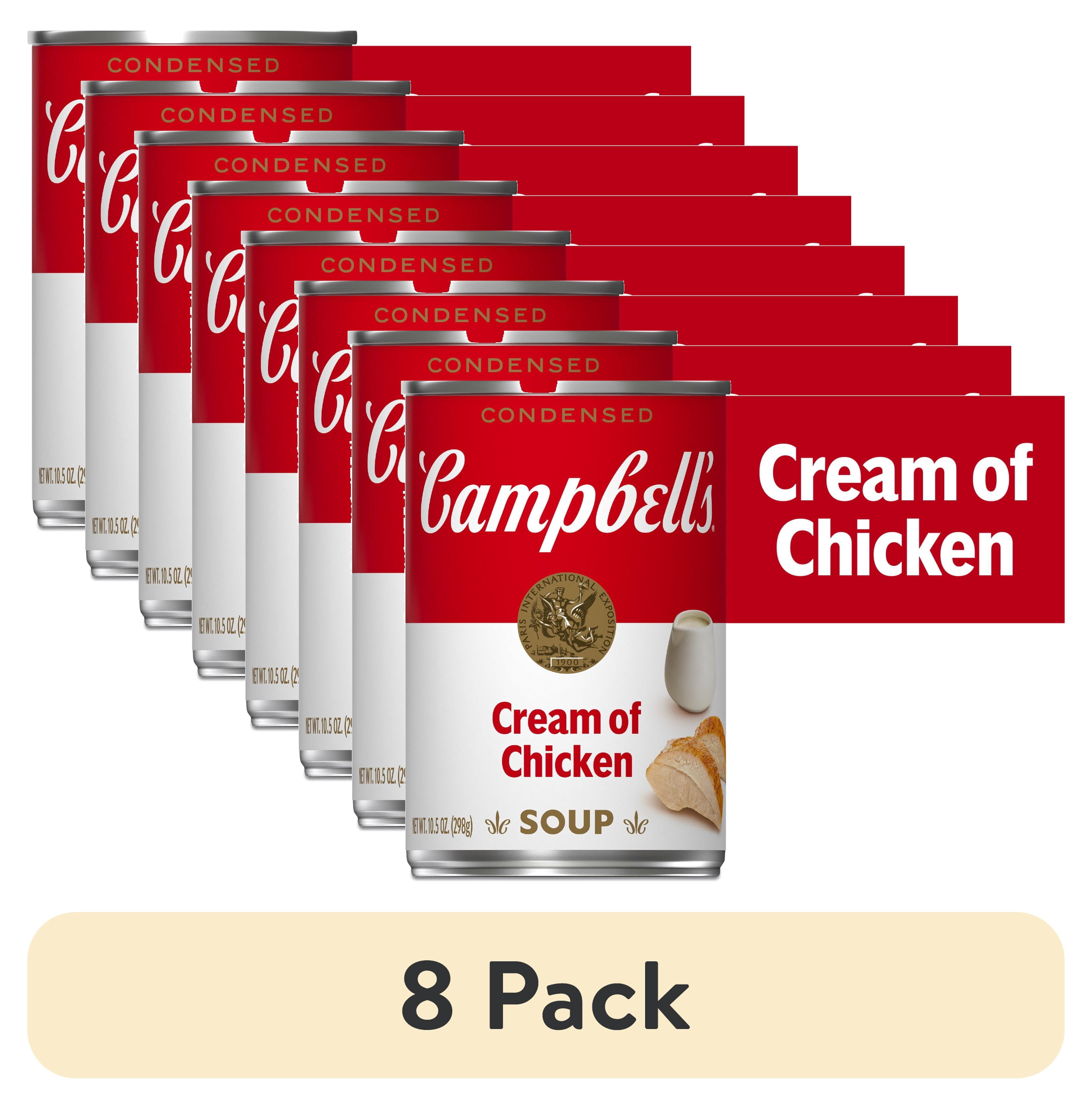 (8 pack) Campbell's Condensed Cream of Chicken Soup, 10.5 oz Can