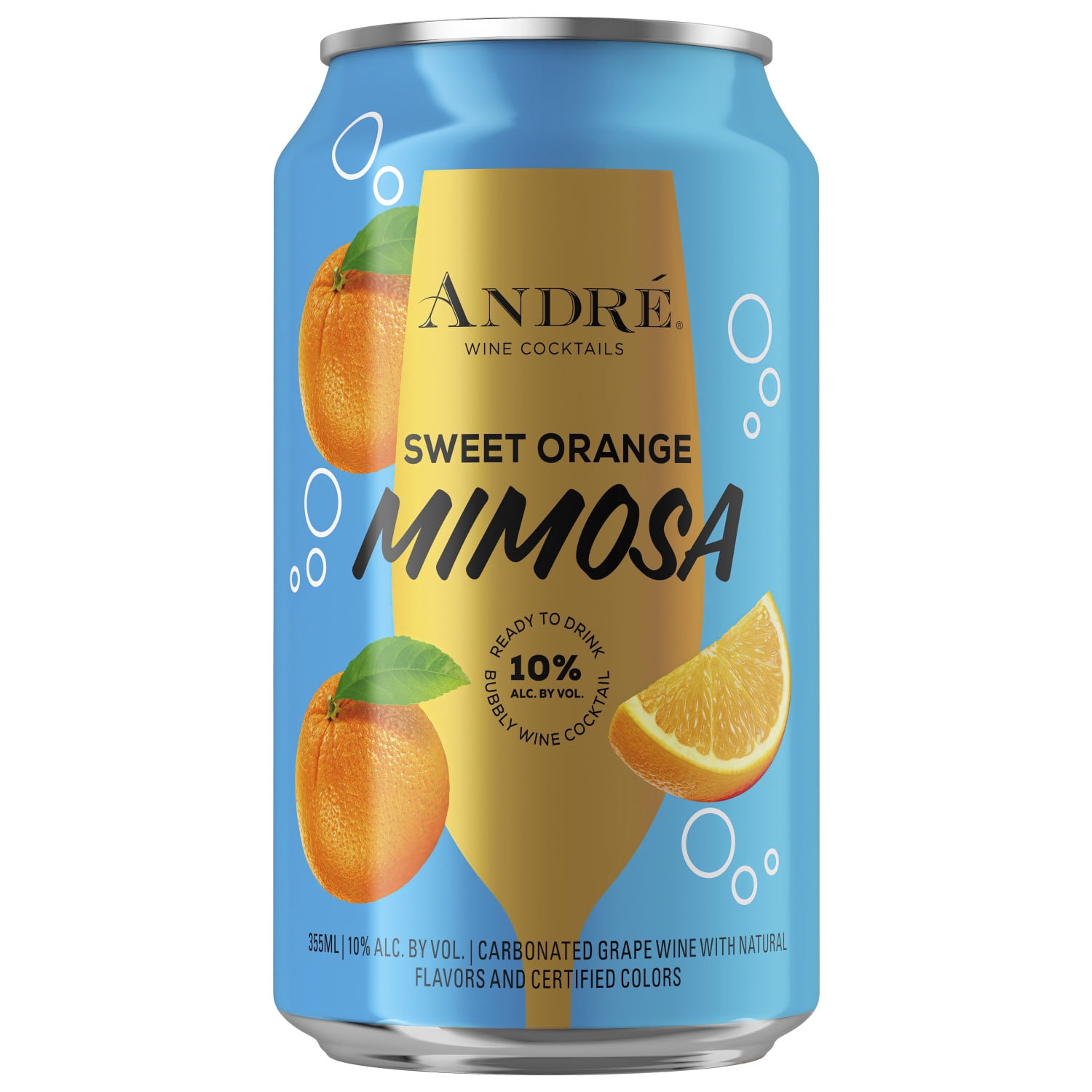 Andre Ready To Drink Sweet Orange Mimosa Sparkling Wine, 355ml Can, 10% ABV