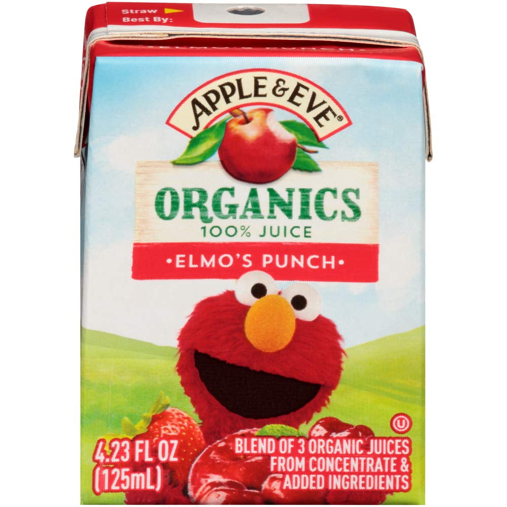 Apple & Eve Sesame Street Organics, Elmo's Punch, 4.23 Fluid-oz, 8 Count