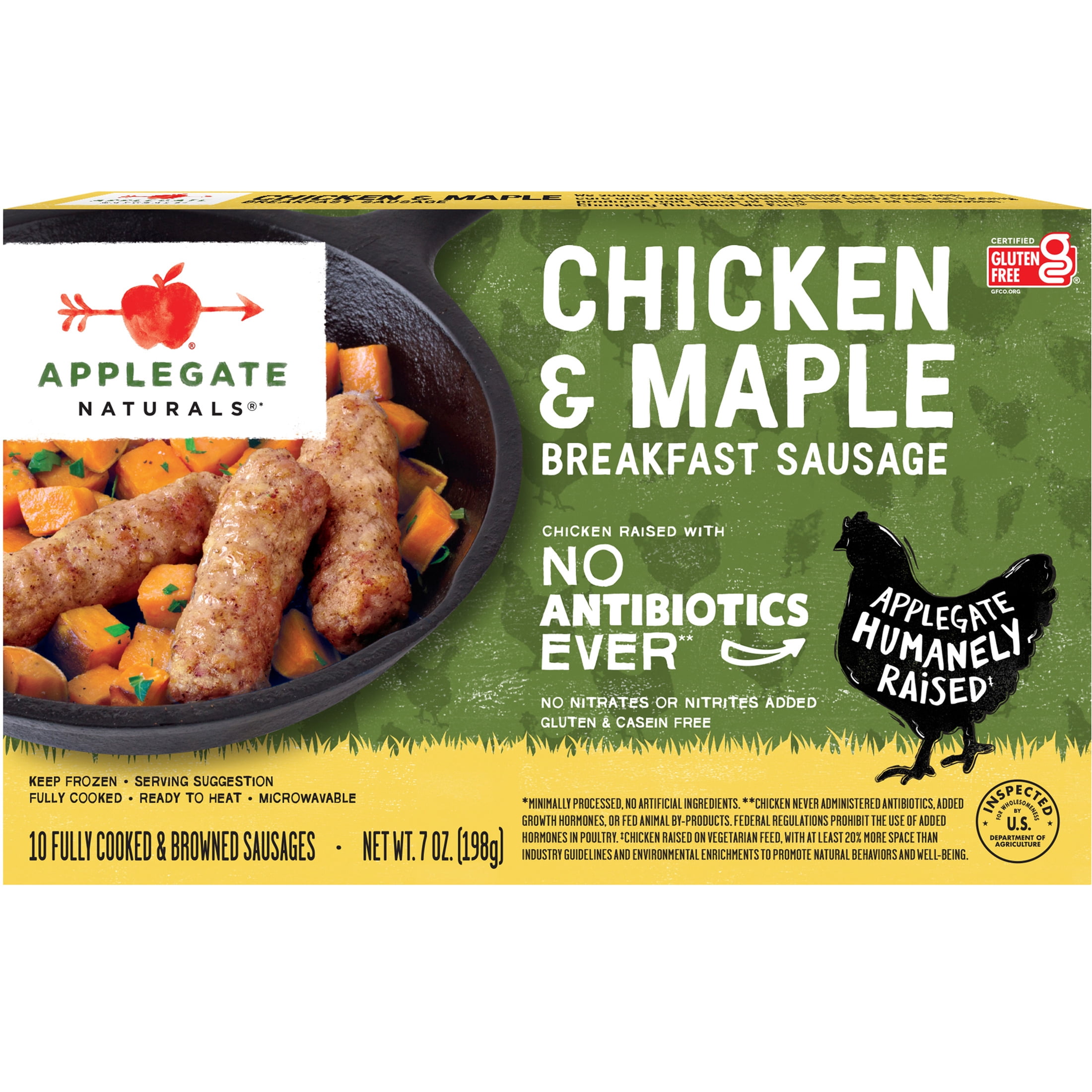 Applegate Naturals Chicken & Maple Breakfast Sausage 10 ea