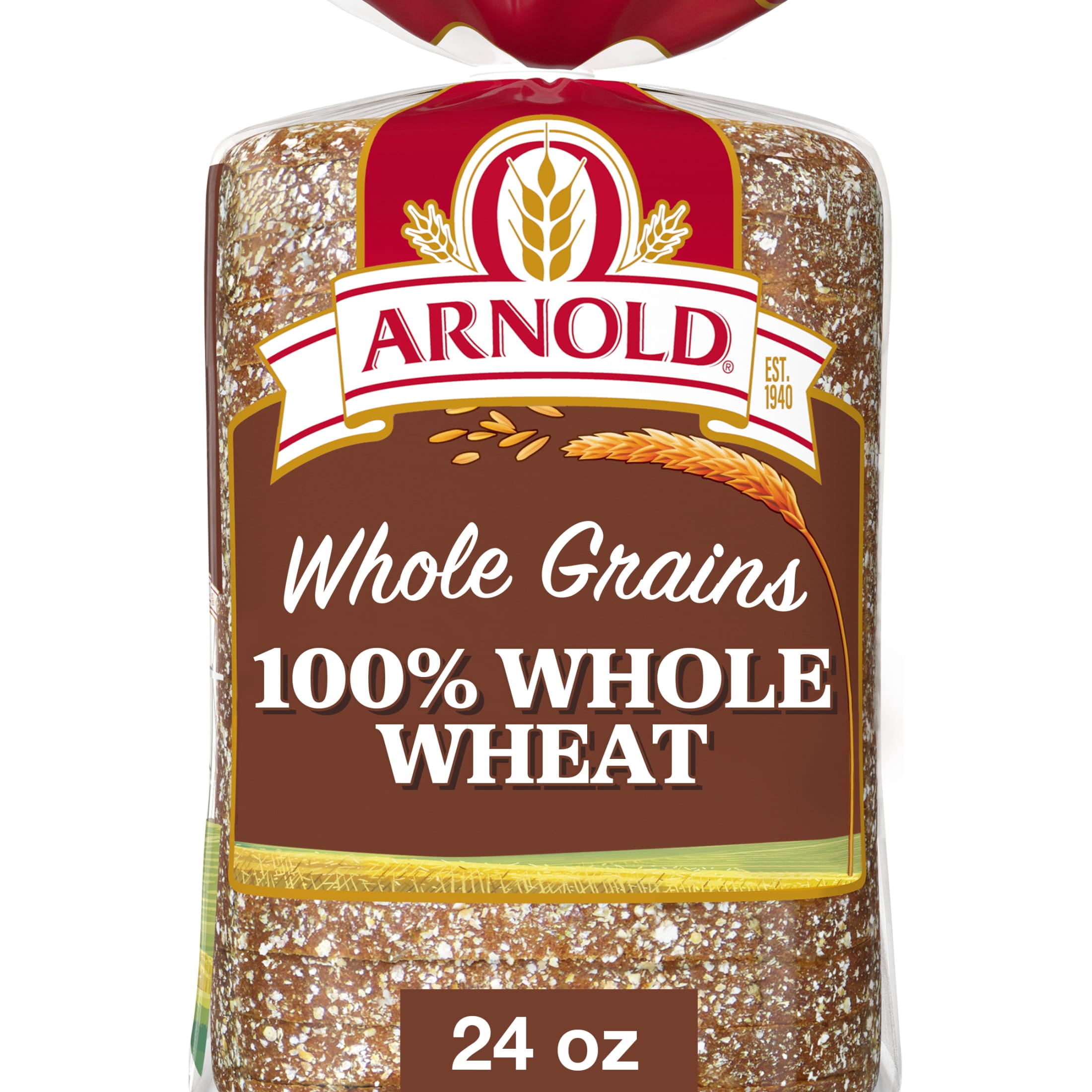 Arnold Whole Grains 100% Whole Wheat Bread, 24 oz
