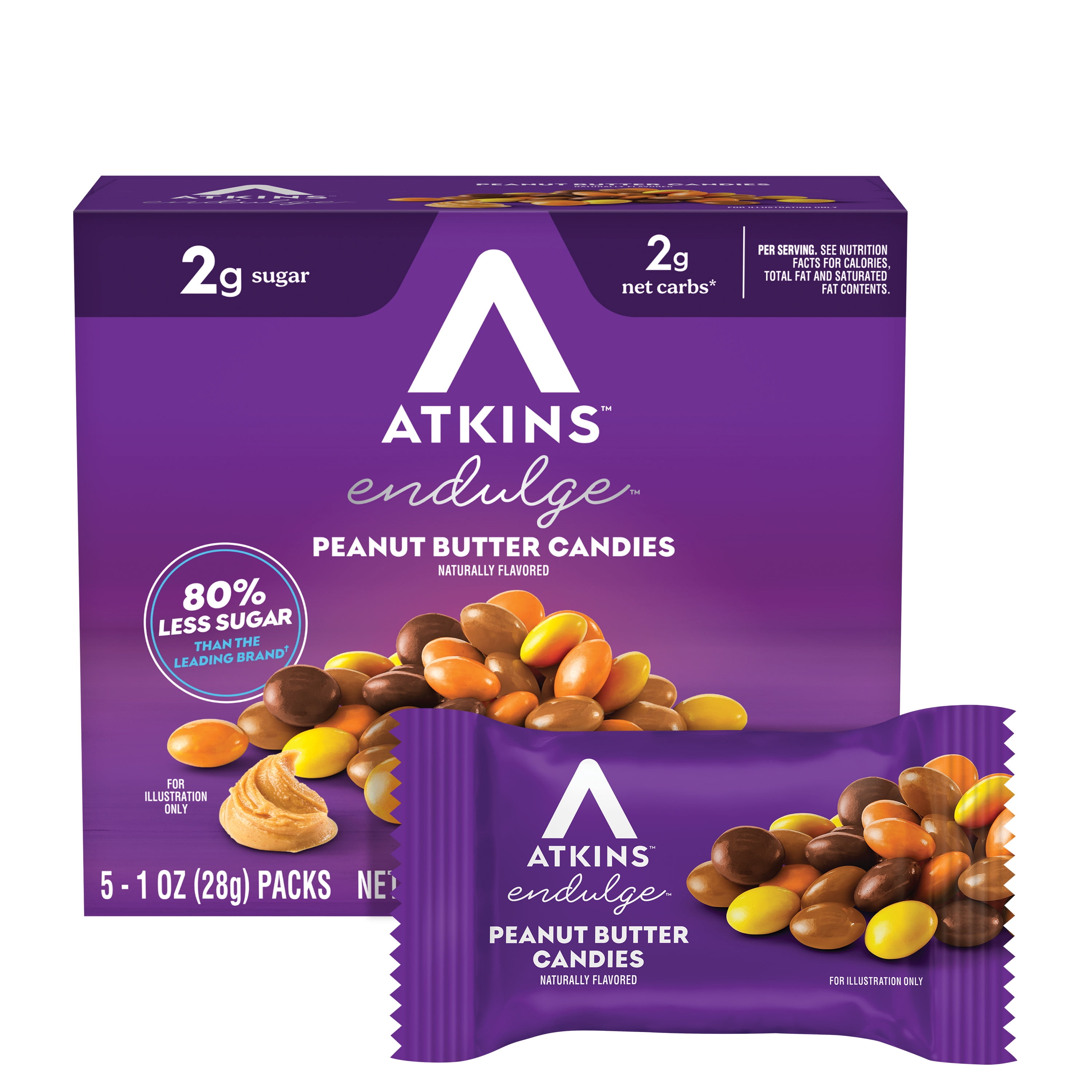 Atkins Endulge Treats, Peanut Butter Candies, Keto Friendly, 5 Count