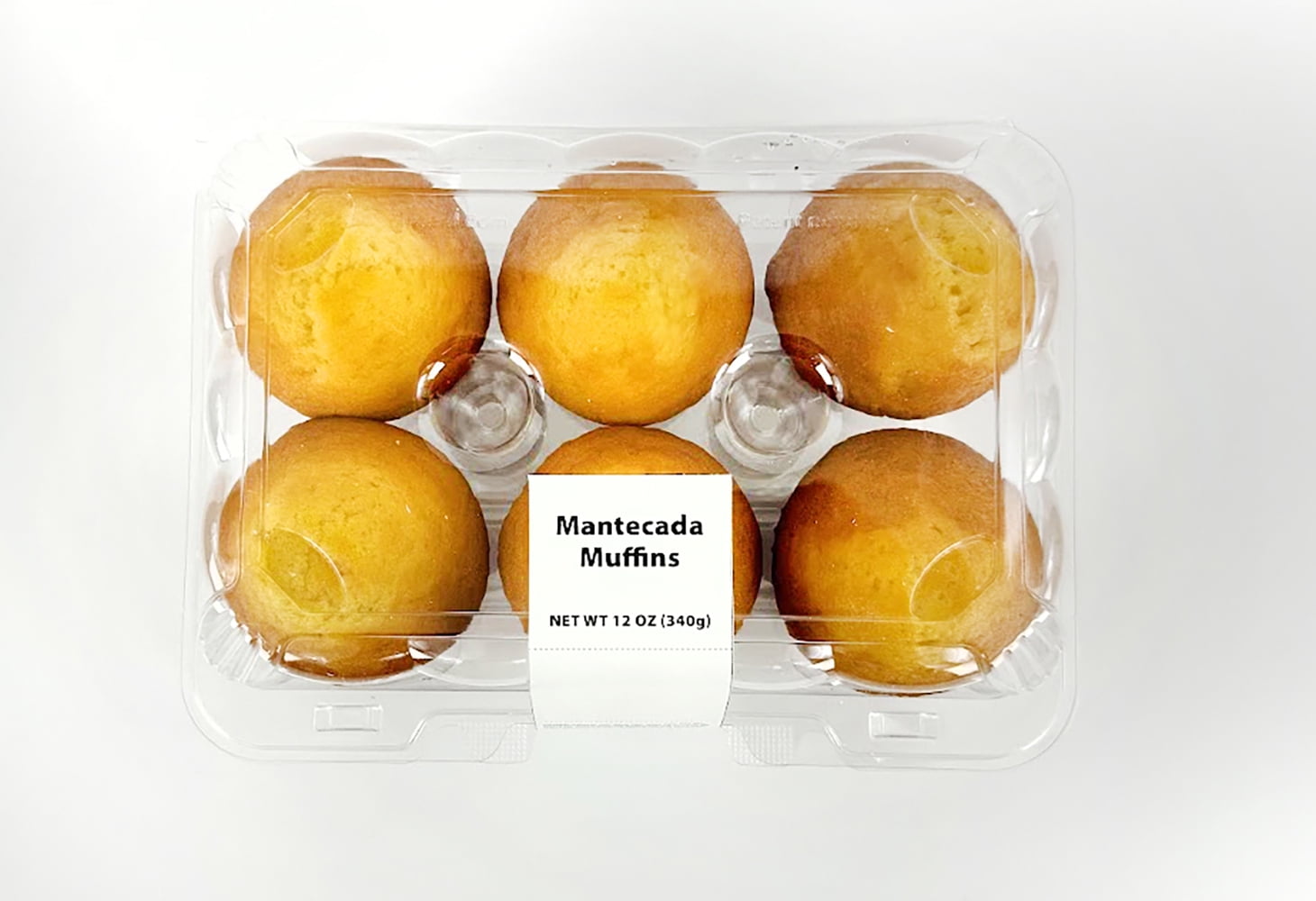 Azteca Bakery No Toppings Baked Mantecada Muffin, 12 oz, 6 Count