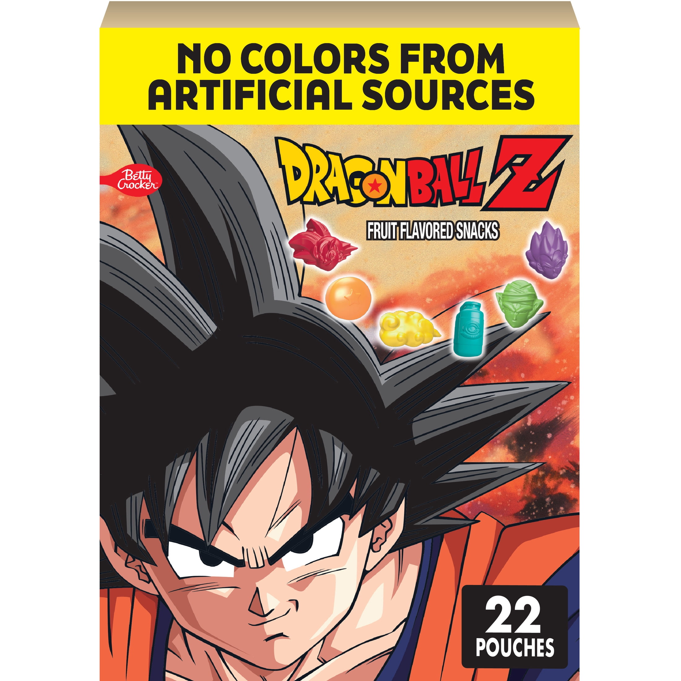Dragon Ball Z Fruit Flavored Snacks, Gluten Free, 22 Count, 17.6 oz