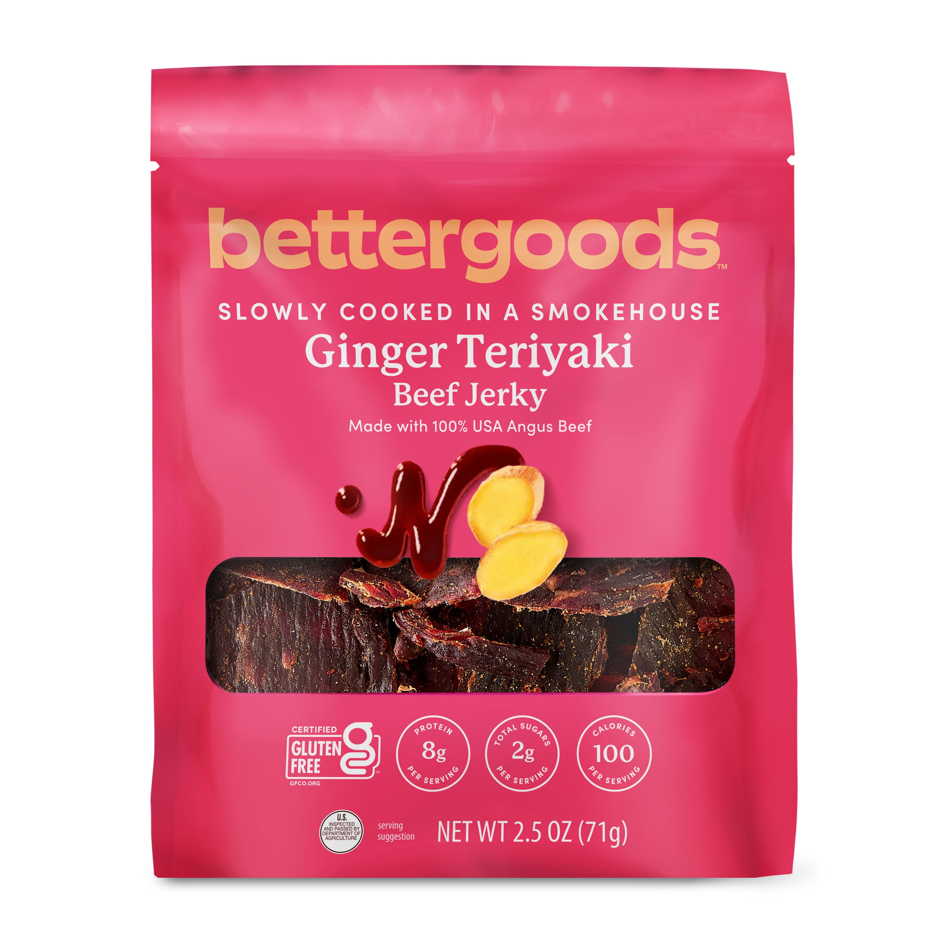 bettergoods Ginger Teriyaki Beef Jerky, 2.5 oz