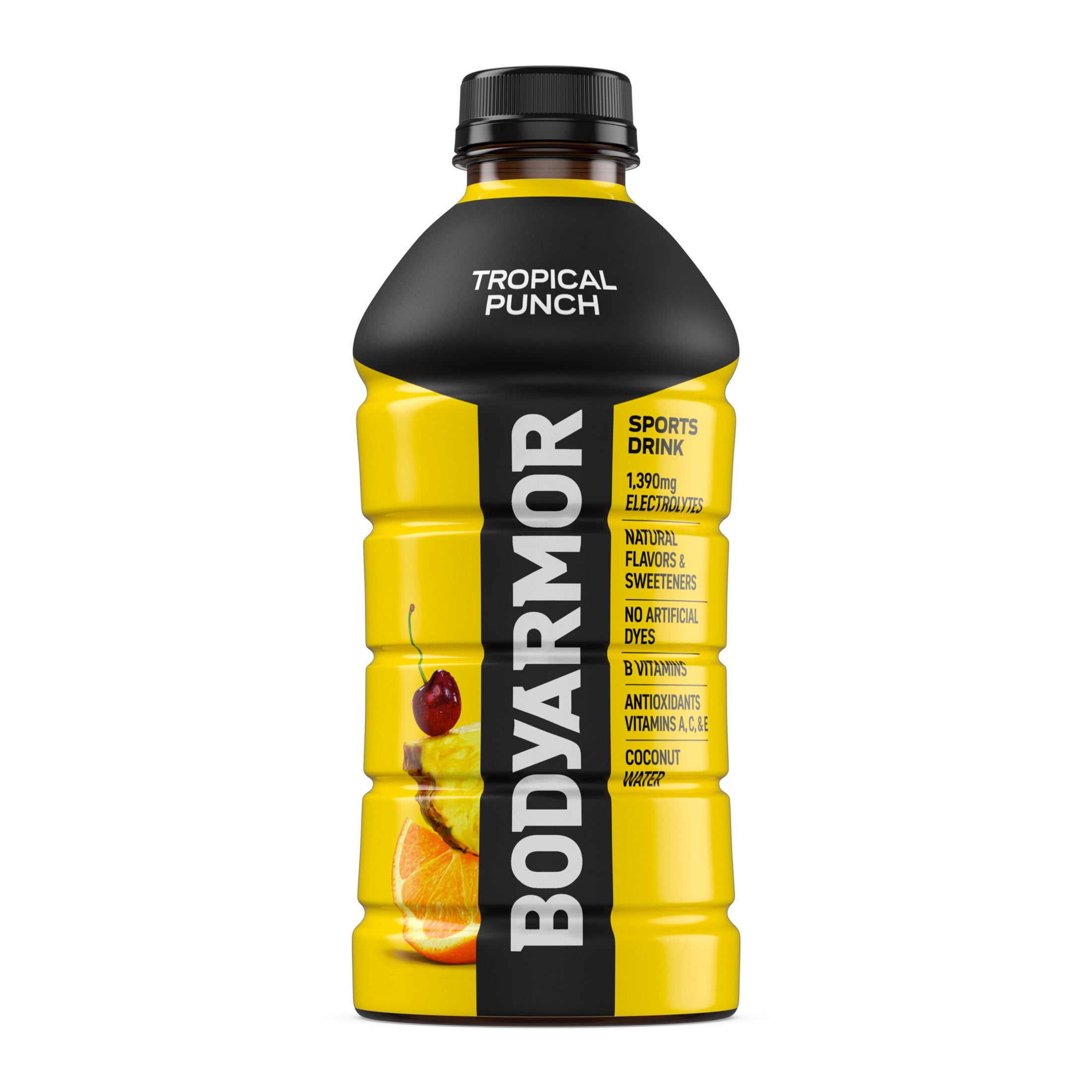 BODYARMOR Tropical Punch Electrolyte Sports Drink Bottle, 28 fl oz