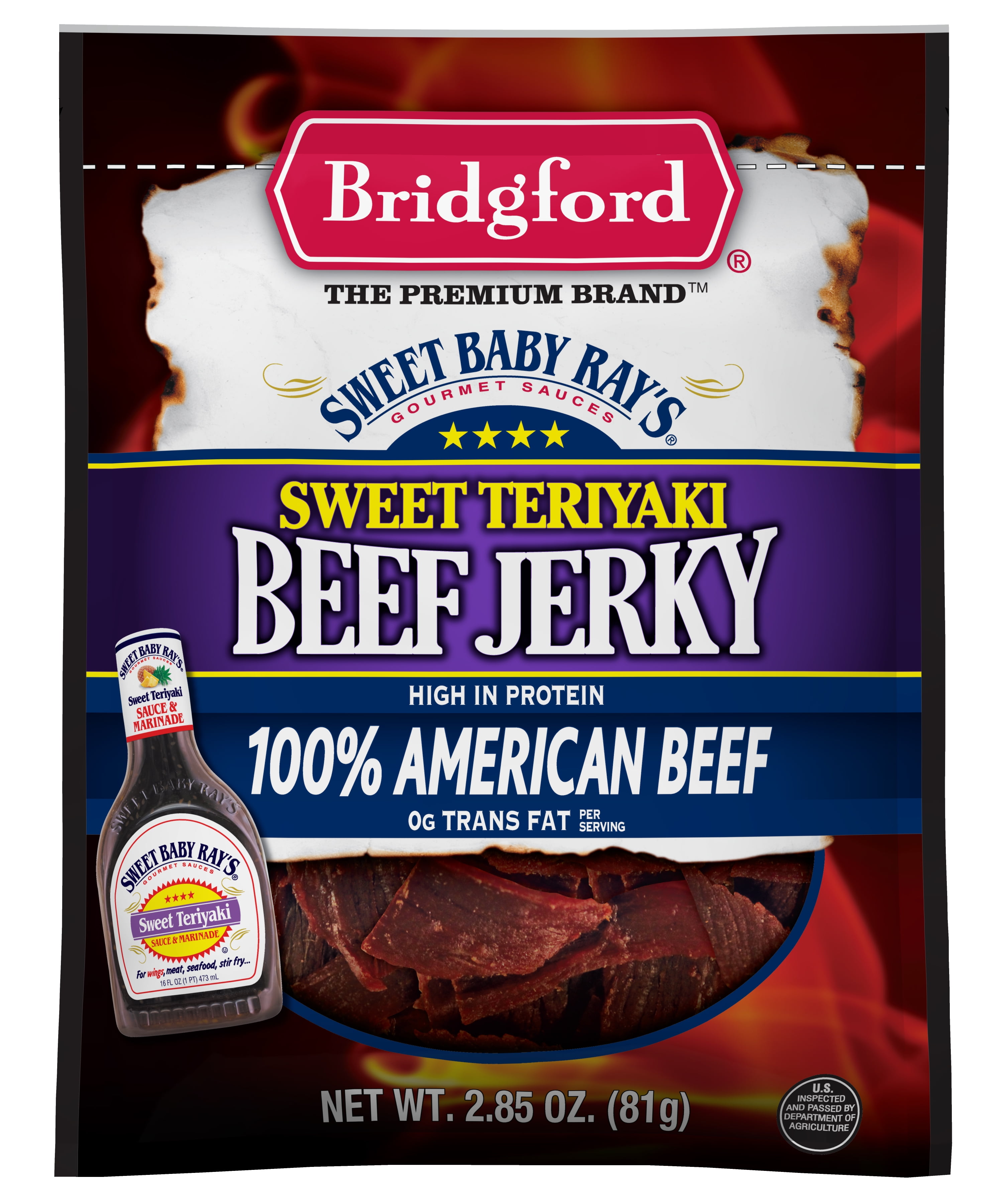 Bsbr Sweet Teriyaki Beef Jerky 2.85 oz