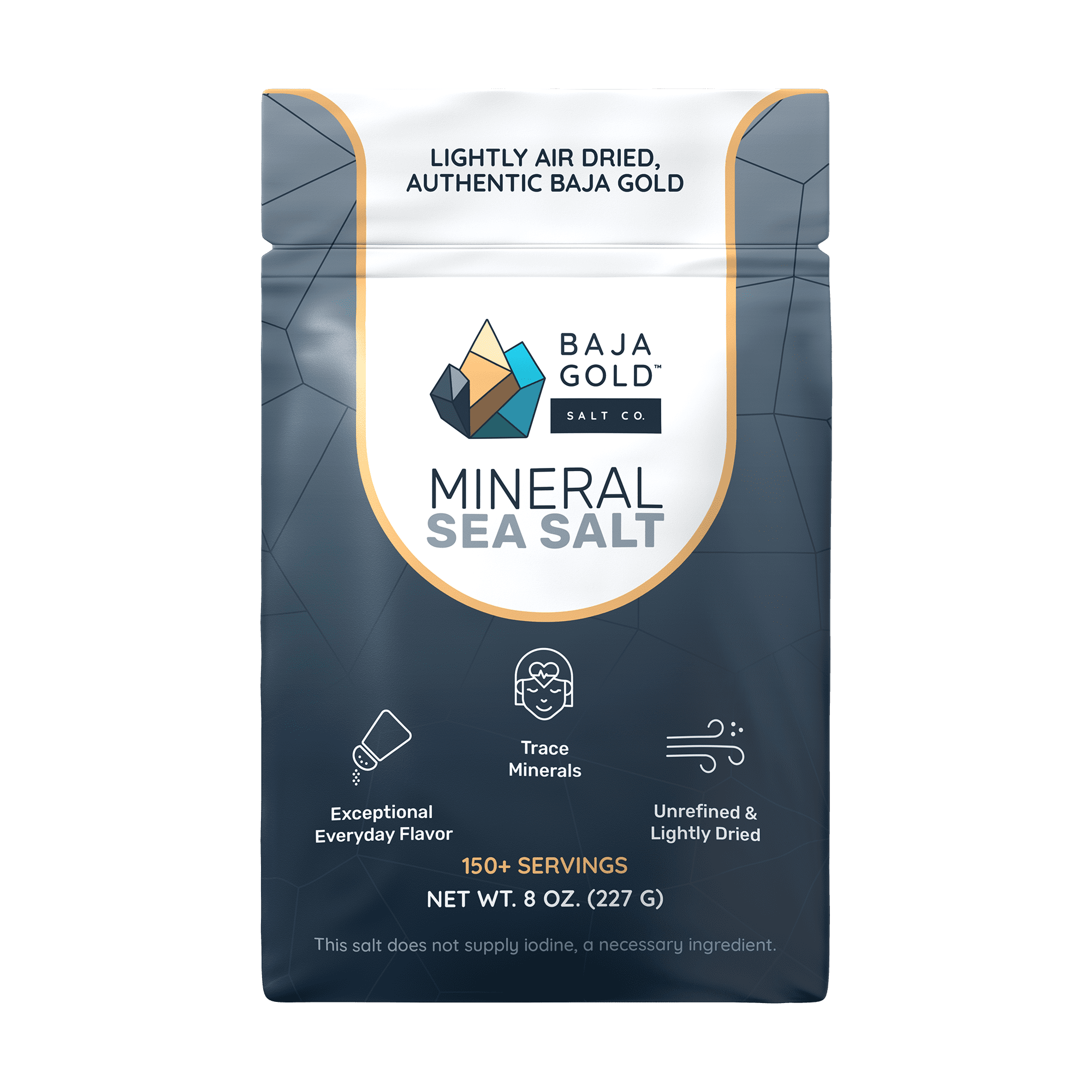 Baja Gold Mineral Sea Salt - 8 Oz. Resealable Bag