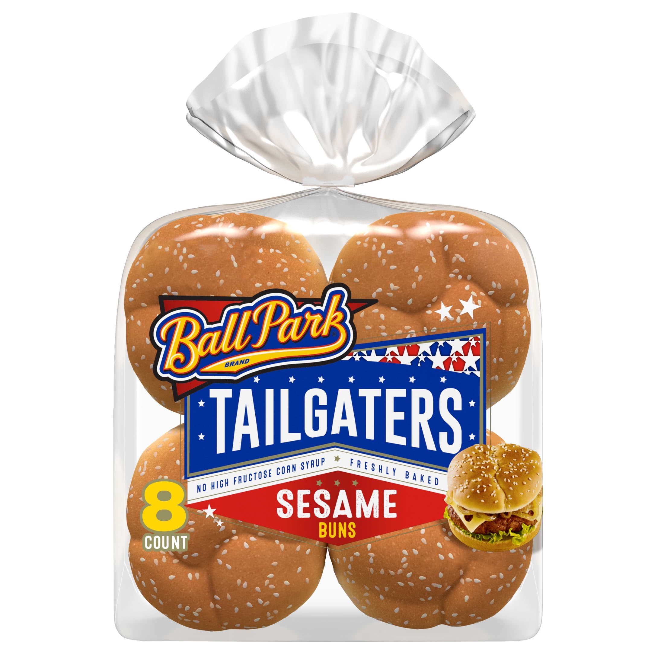 Ball Park Tailgaters Sesame Buns, 8 count, 21 oz