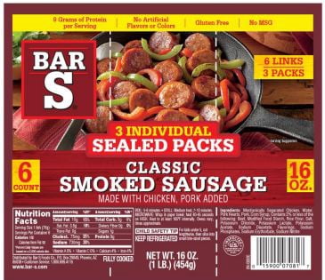 Bar-S FP Smoked Sausage