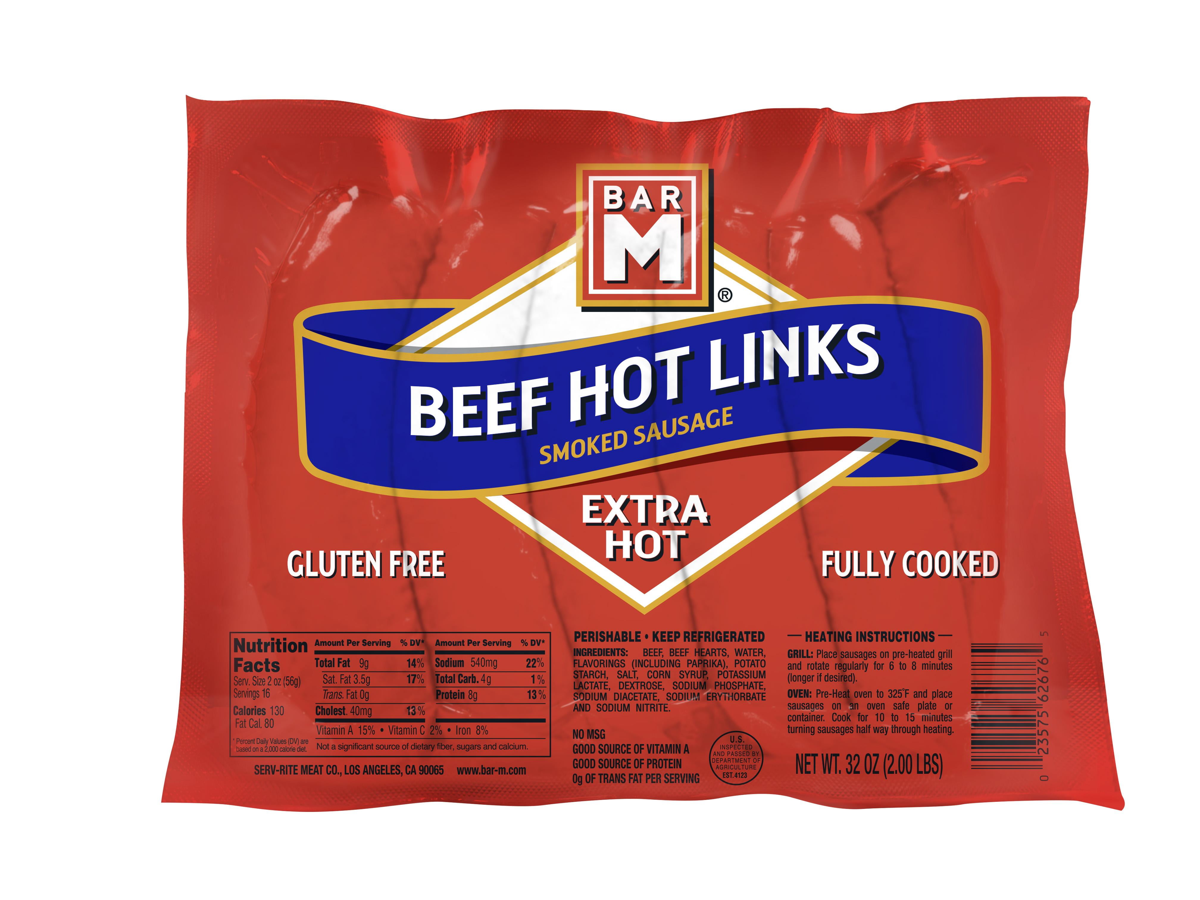 Bar M Beef Hot Links