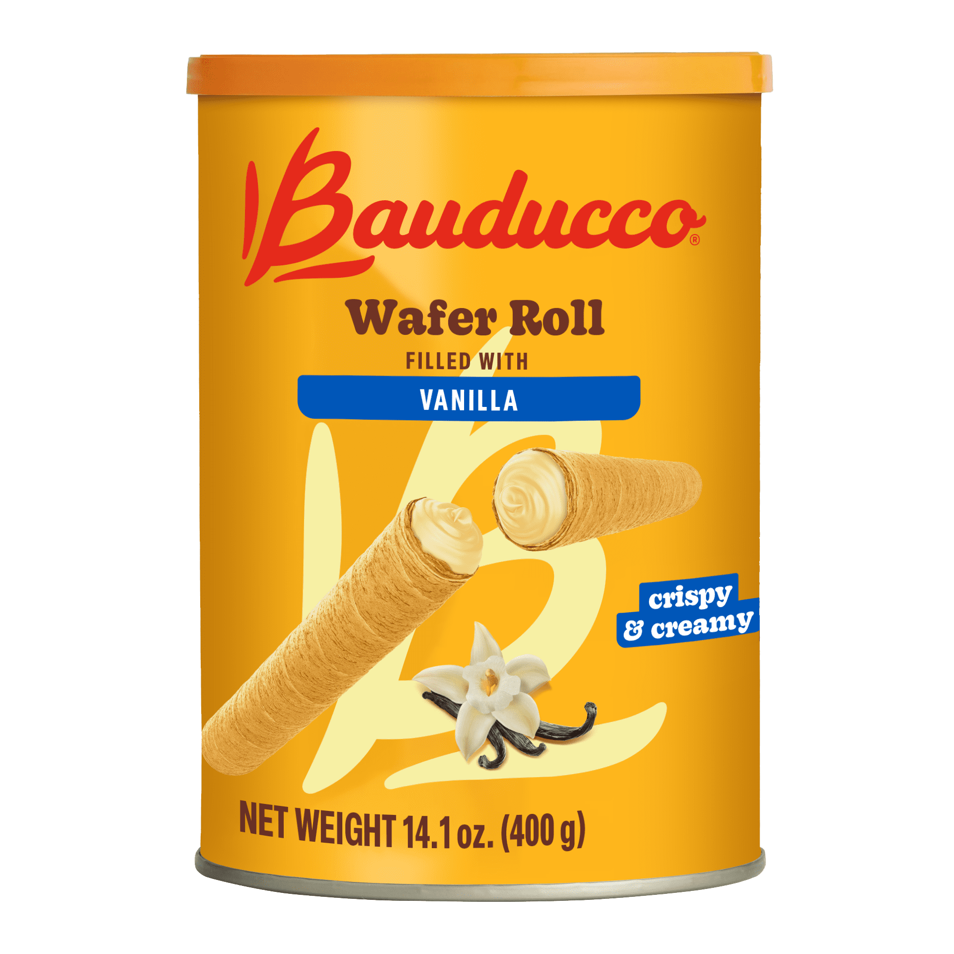 Bauducco Vanilla Wafer Rolls 14.1oz Creamy Snack Treat