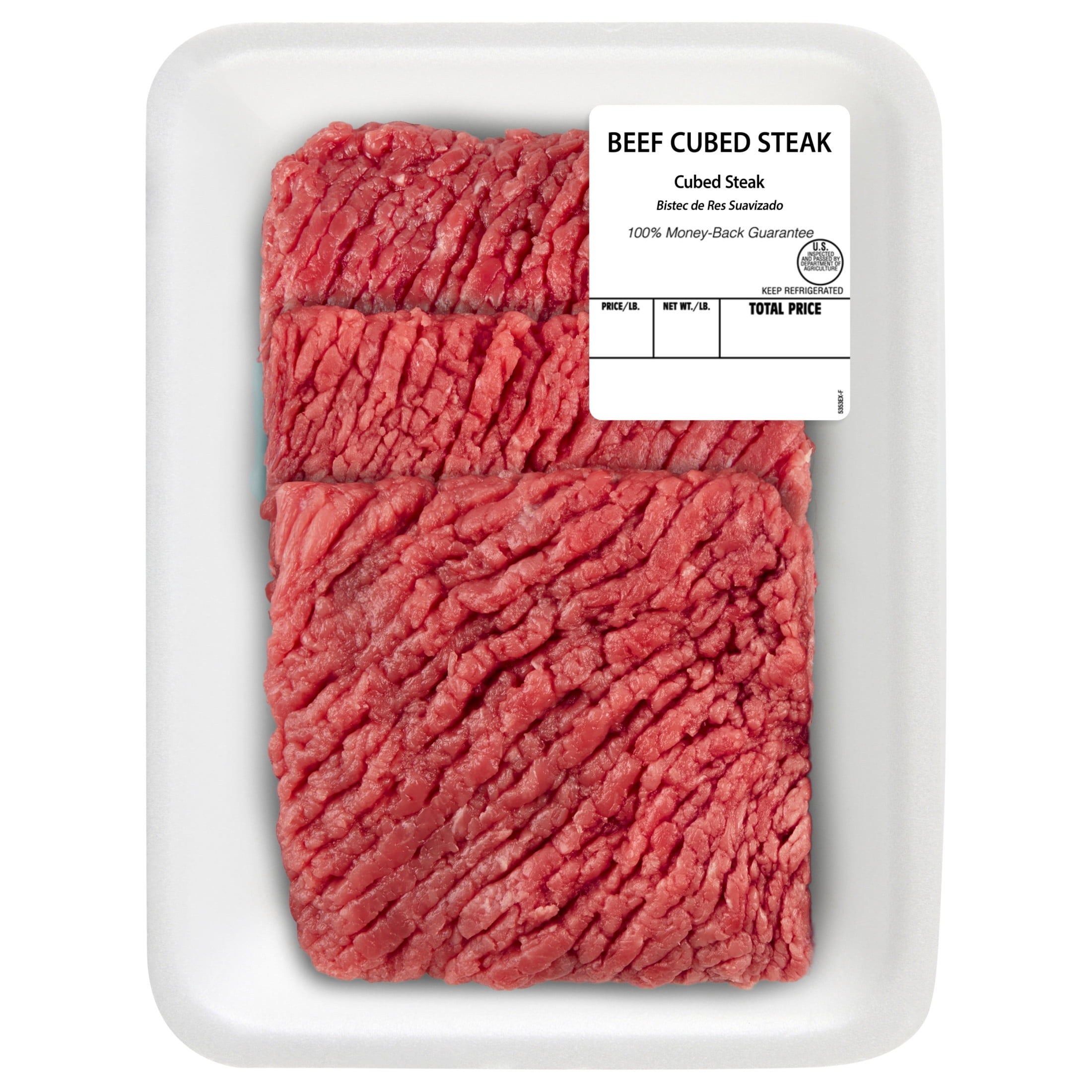 Beef Cubed Steak, Tray, Fresh, 0.65 - 1.15 lb.
