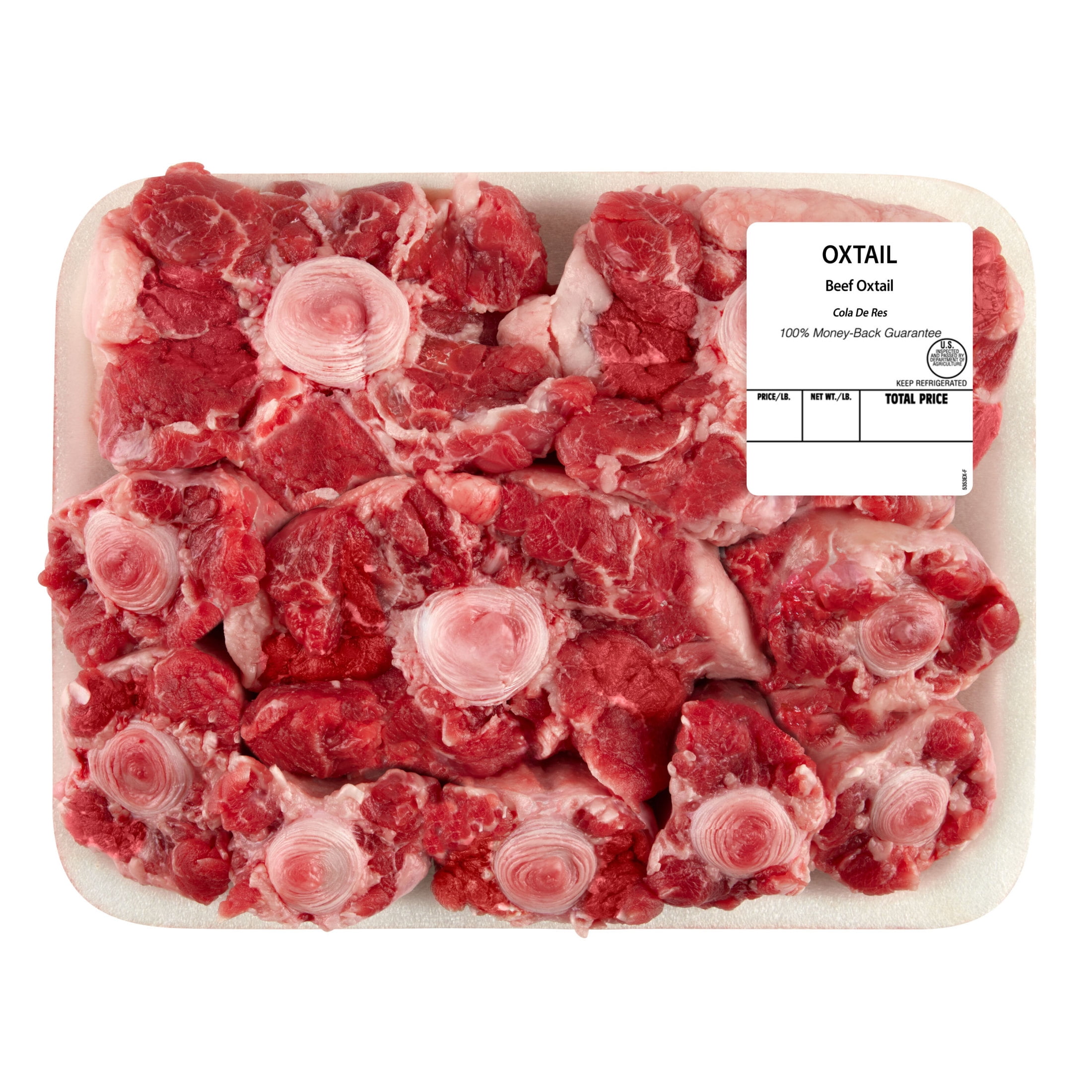 Beef Oxtail Pieces, Tray, Fresh, 2.0 - 3.5 lb