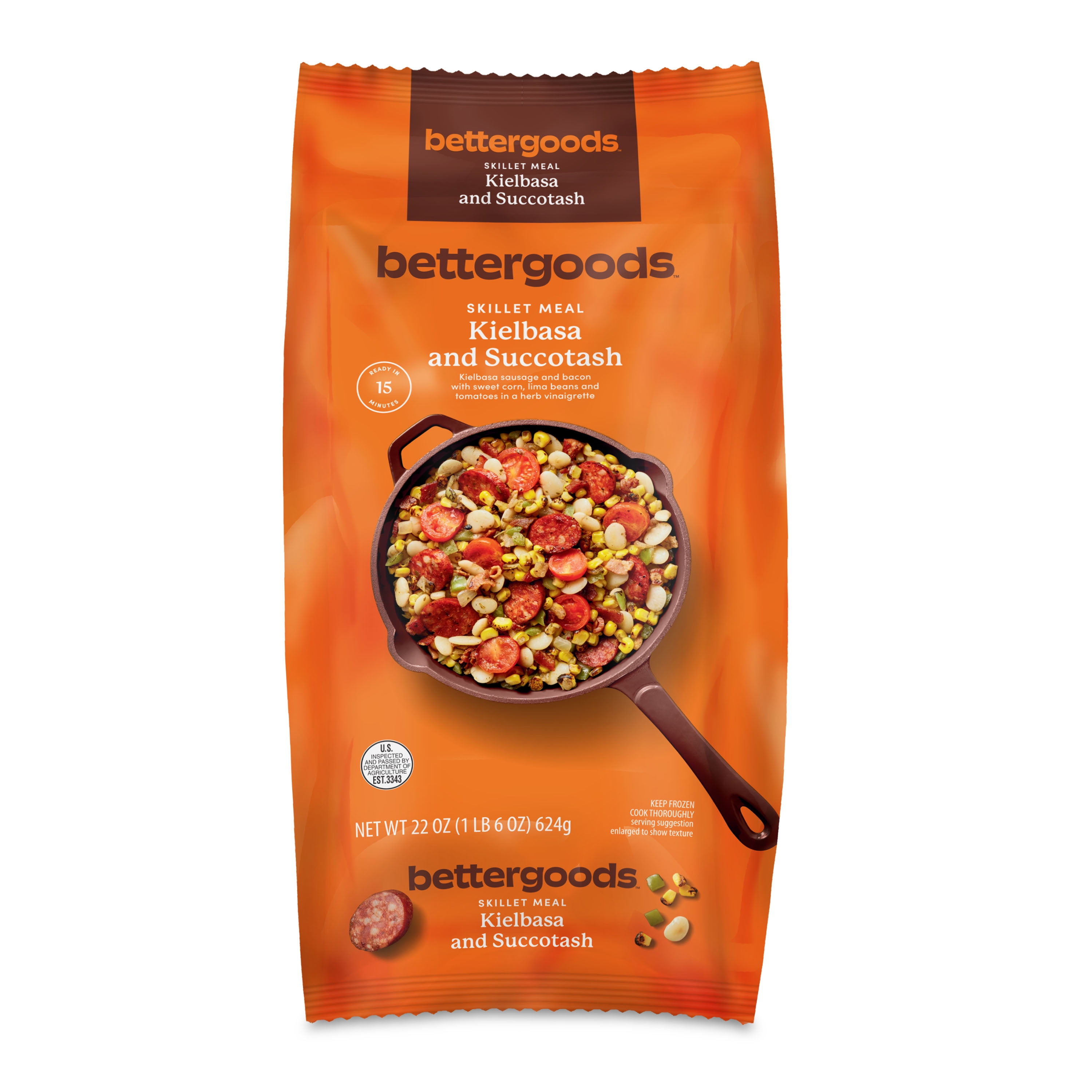 bettergoods Kielbasa and Succotash Skillet Meal, 22 oz (Frozen)