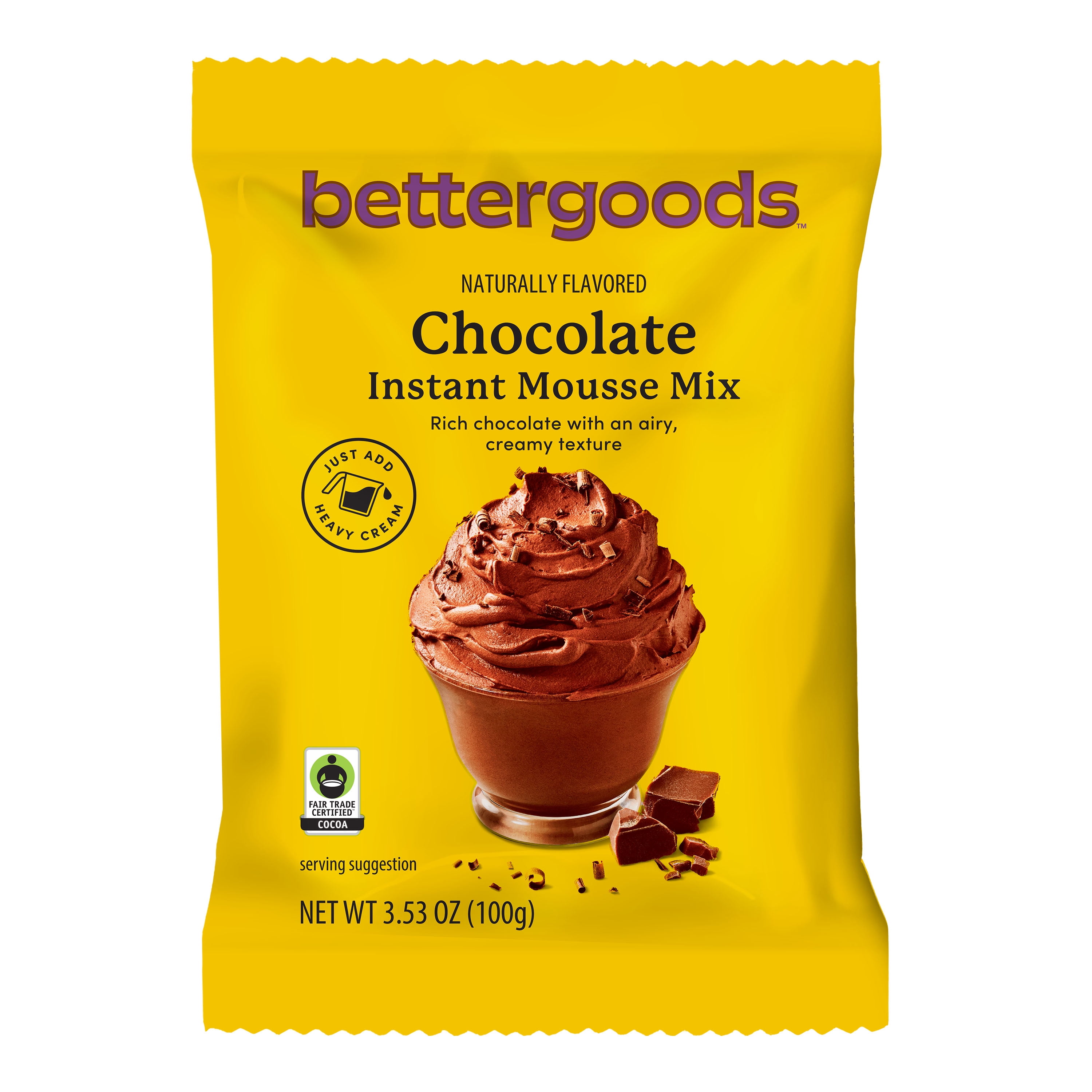 bettergoods Instant Chocolate Mousse Mix, 3.53 oz
