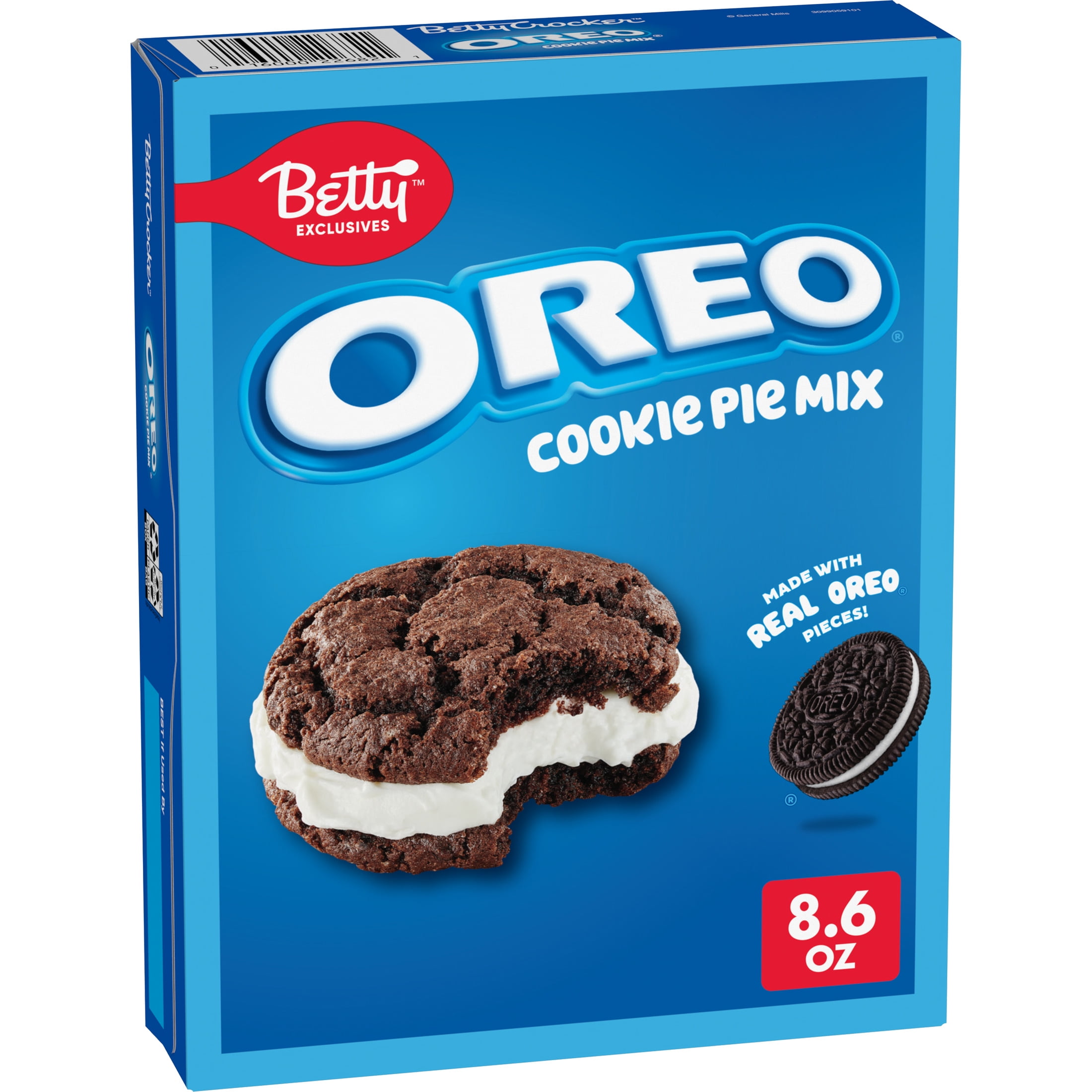 Betty Exclusives OREO Cookie Pie Mix, Baking Mix Made with Real OREO Cookie Pieces, 8.6 oz
