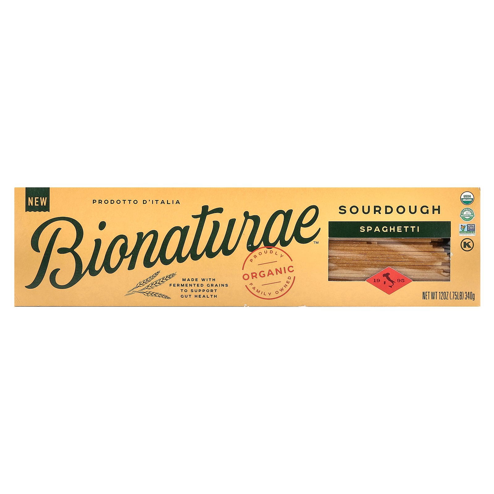 Bionaturae Organic Sourdough Spaghetti, 12 oz, Gluten-Free, Non-GMO