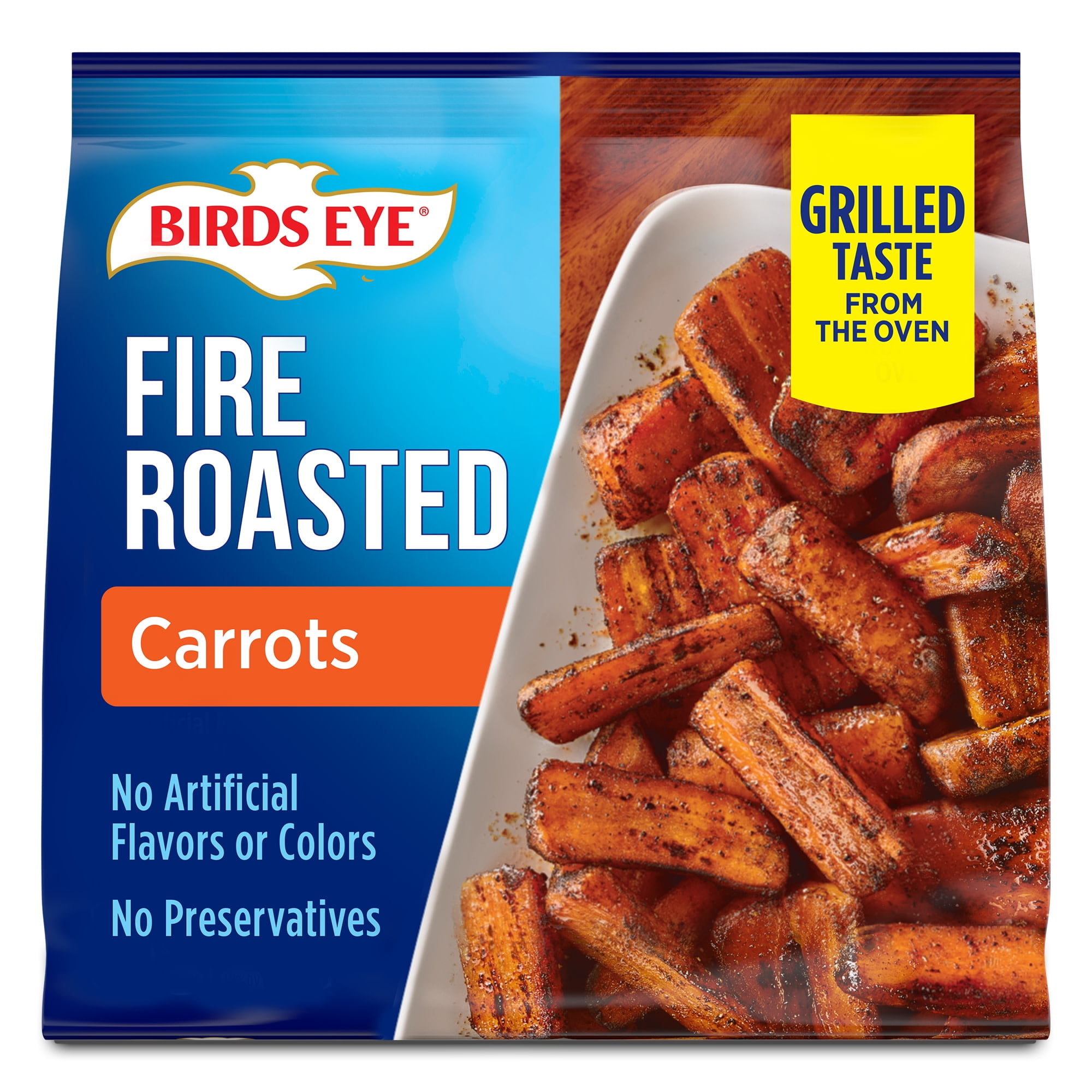 Birds Eye Fire Roasted Carrots, 3g of Fiber per Serving, Frozen Vegetables, 12 oz. Bag