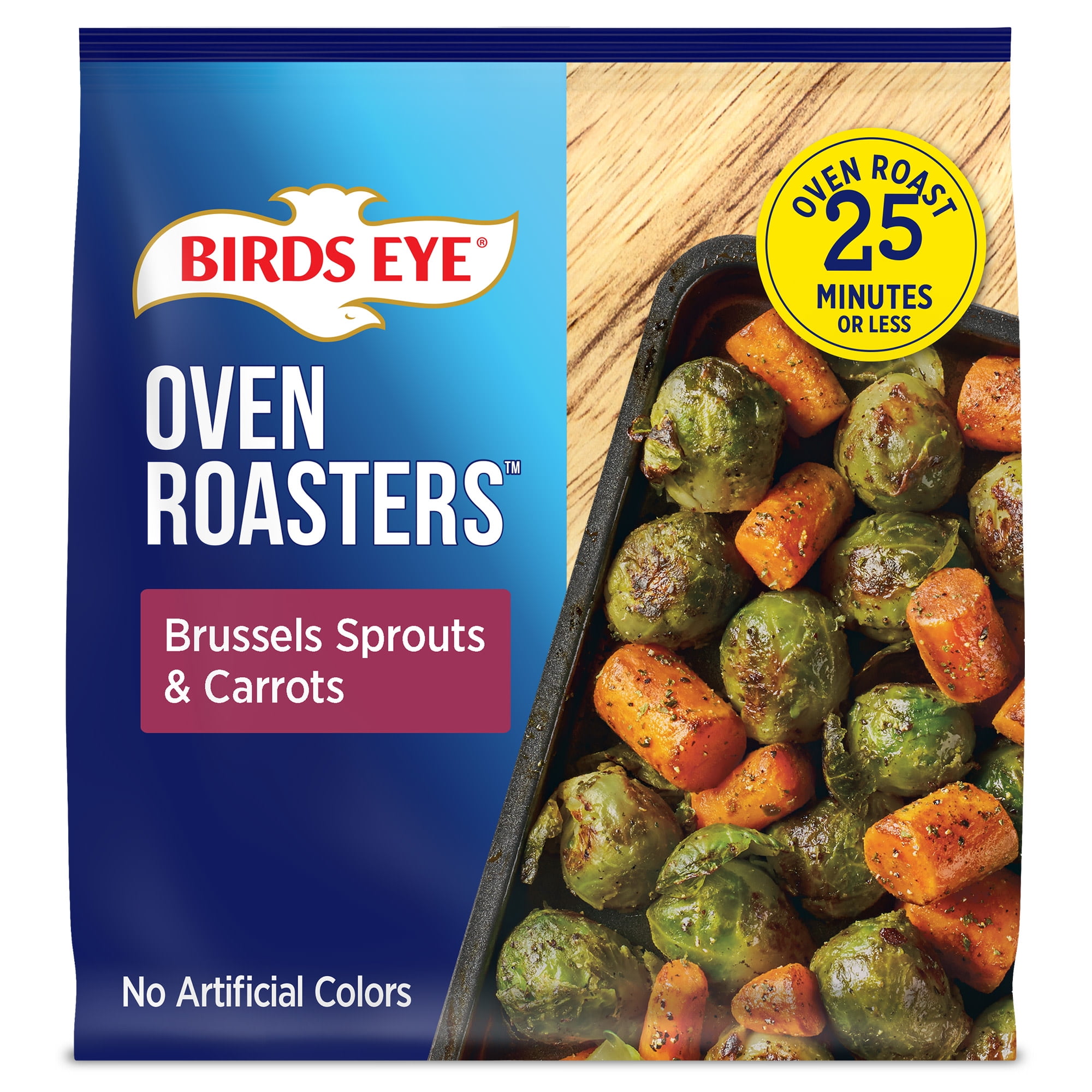 Birds Eye Oven Roasters Seasoned Brussels Sprouts & Carrots, Frozen Vegetables, 15 oz. Bag