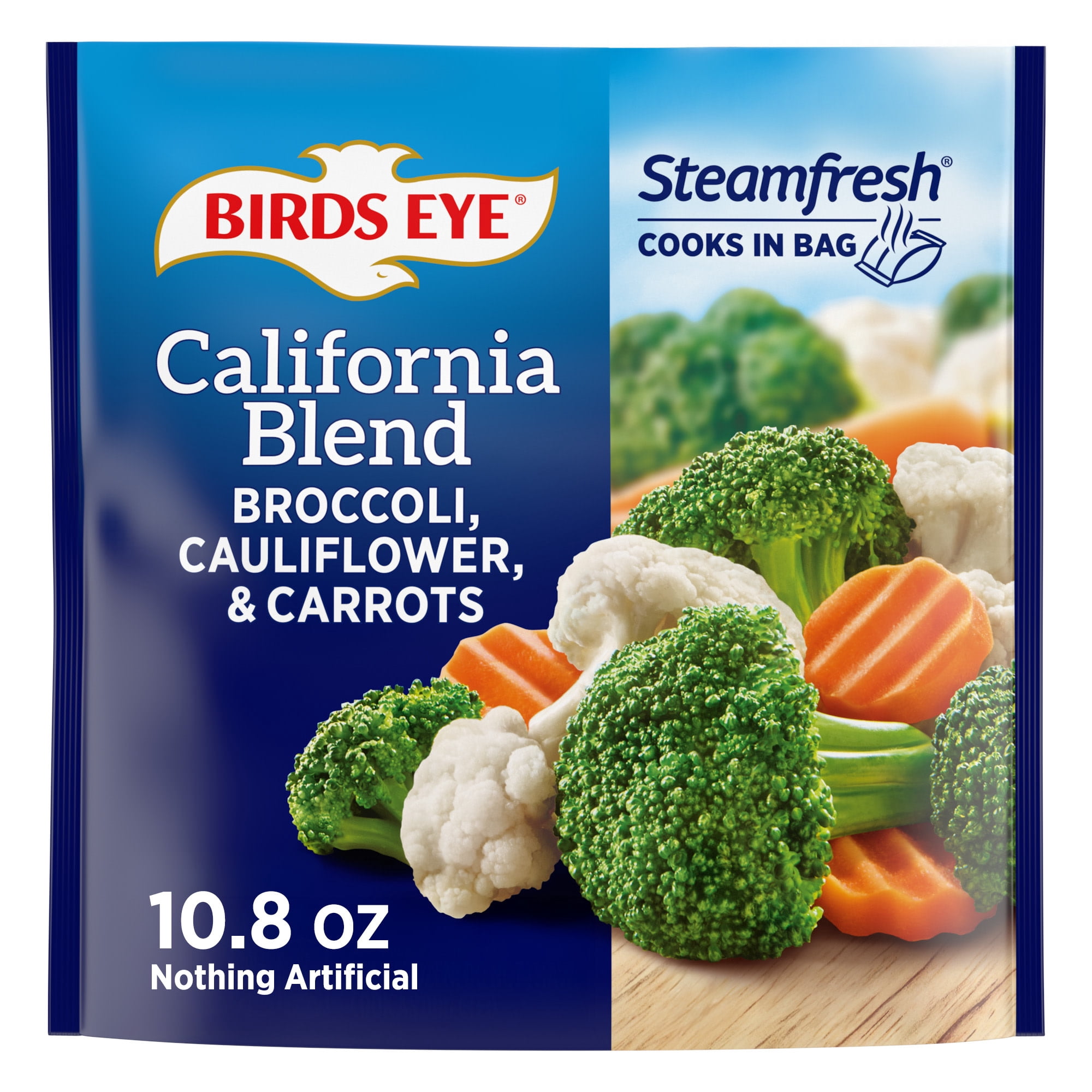 Birds Eye Steamfresh Carrots, Broccoli and Cauliflower, Frozen Vegetables, 10.8 oz. Bag