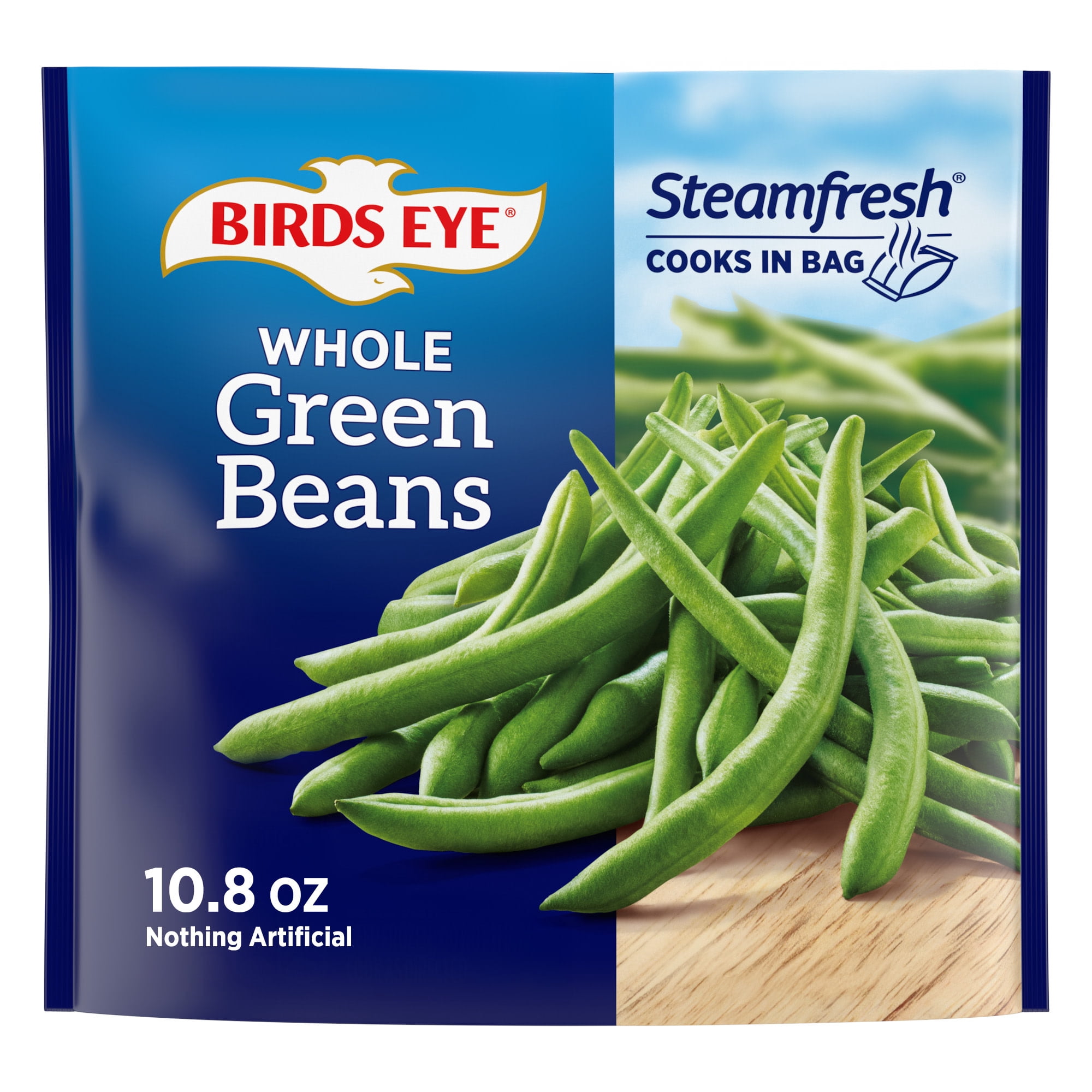 Birds Eye Steamfresh Whole Green Beans, Frozen Vegetables, 10.8 oz. Bag