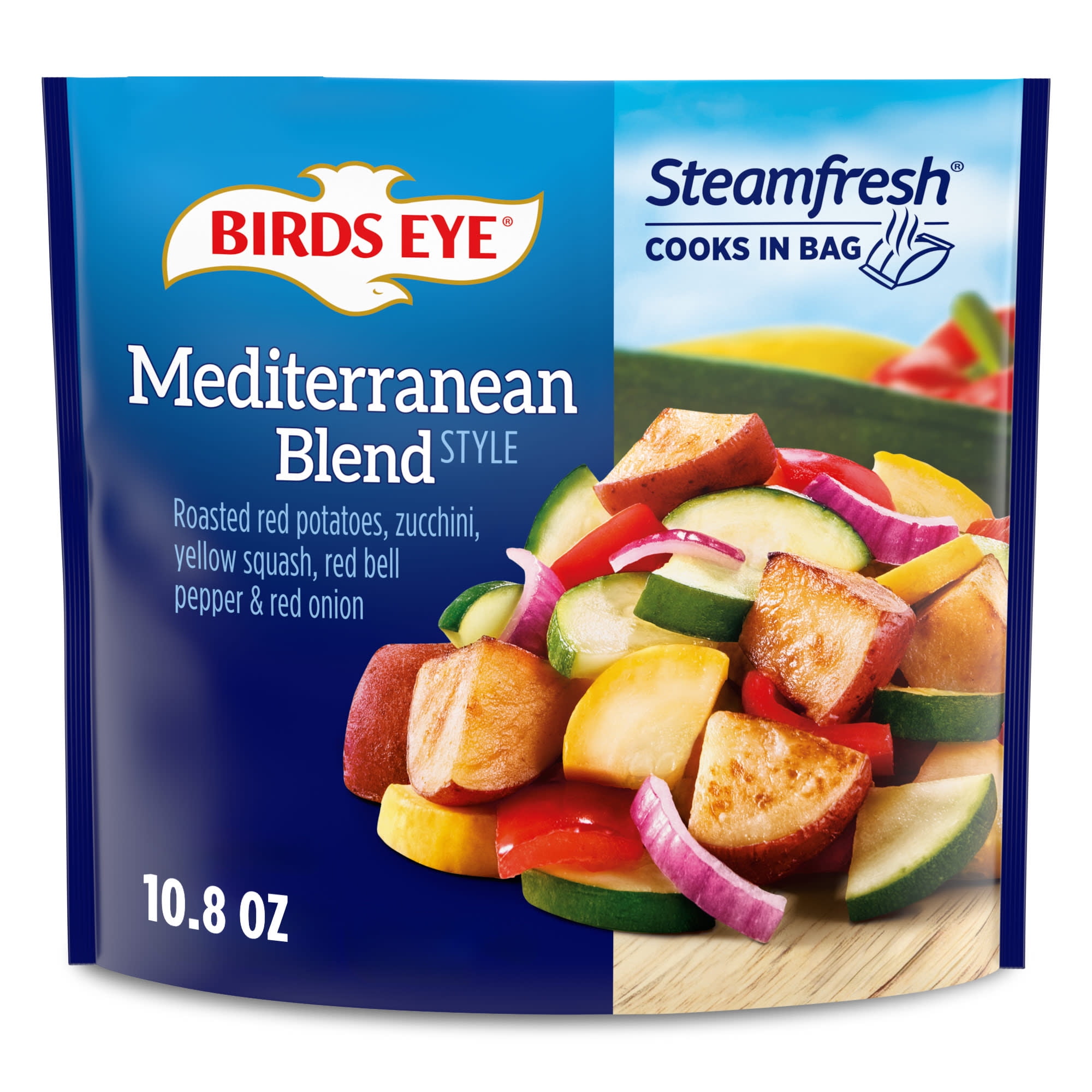 Birds Eye Steamfresh Mediterranean Style Blend, Frozen Vegetables, 10.8 oz. Bag