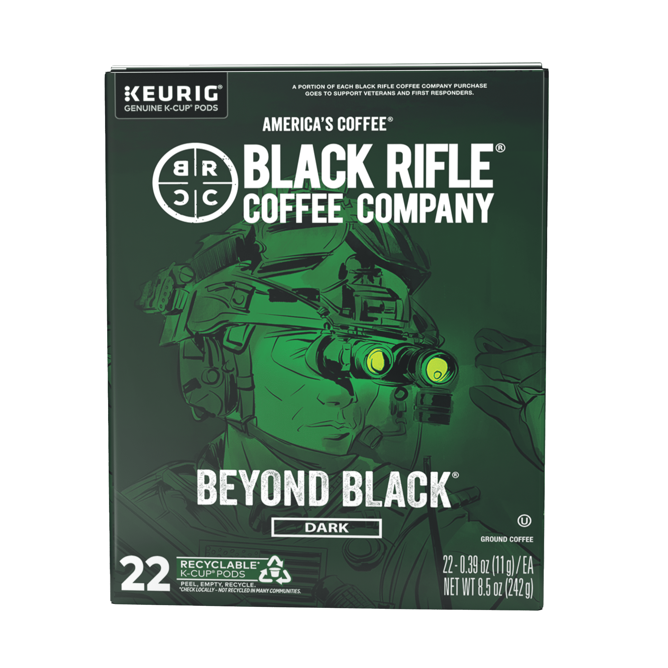 Black Rifle Coffee Company Beyond Black Coffee K-Cups, 88/Carton