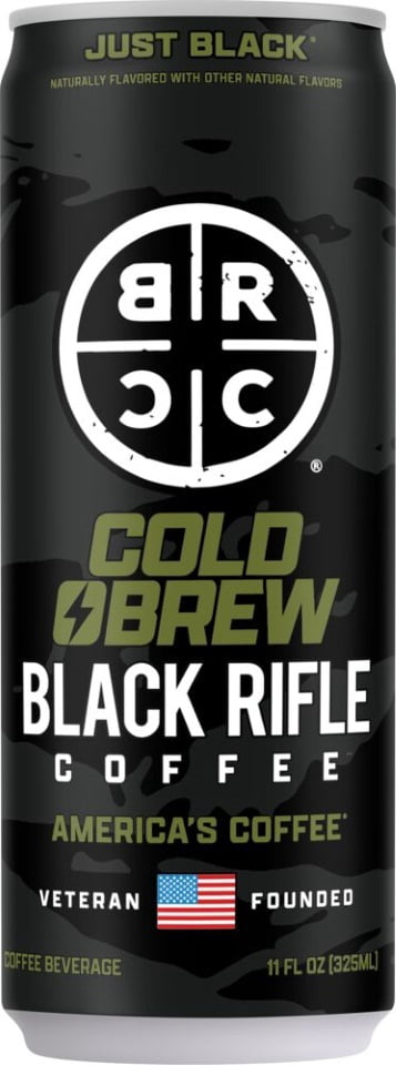Black Rifle Coffee Company Cold Brew Just Black 11oz, Single Can