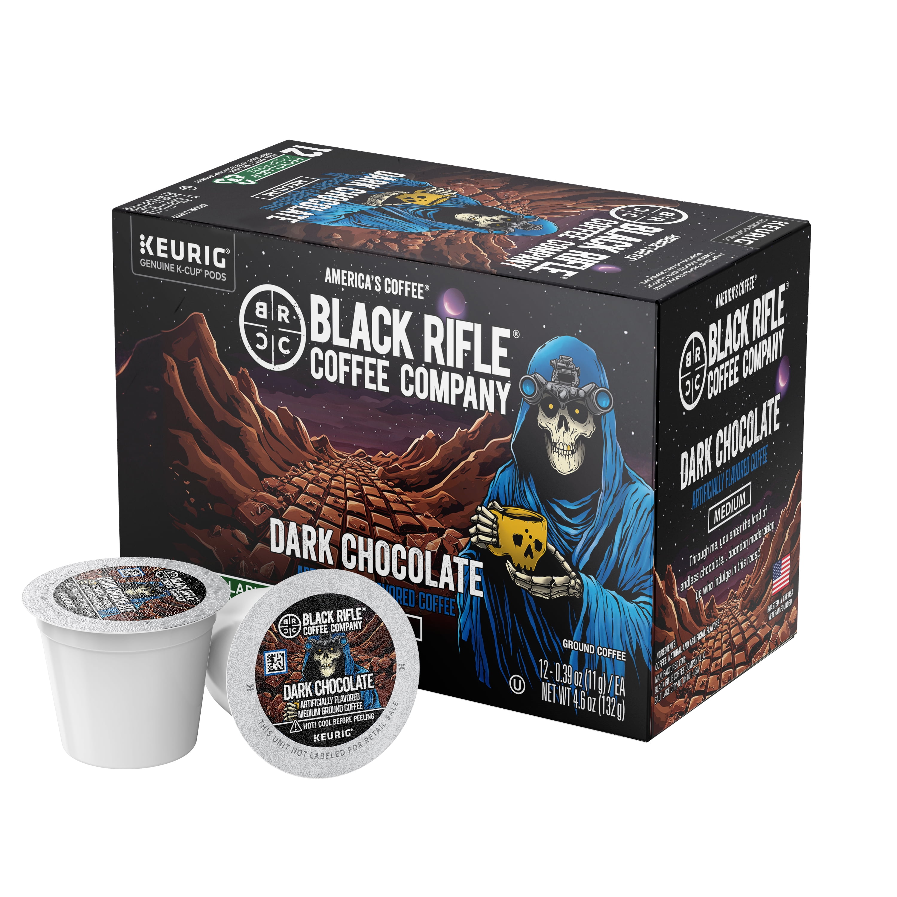 Black Rifle Coffee Company Dark Chocolate K-Cup Pods, 12 Ct