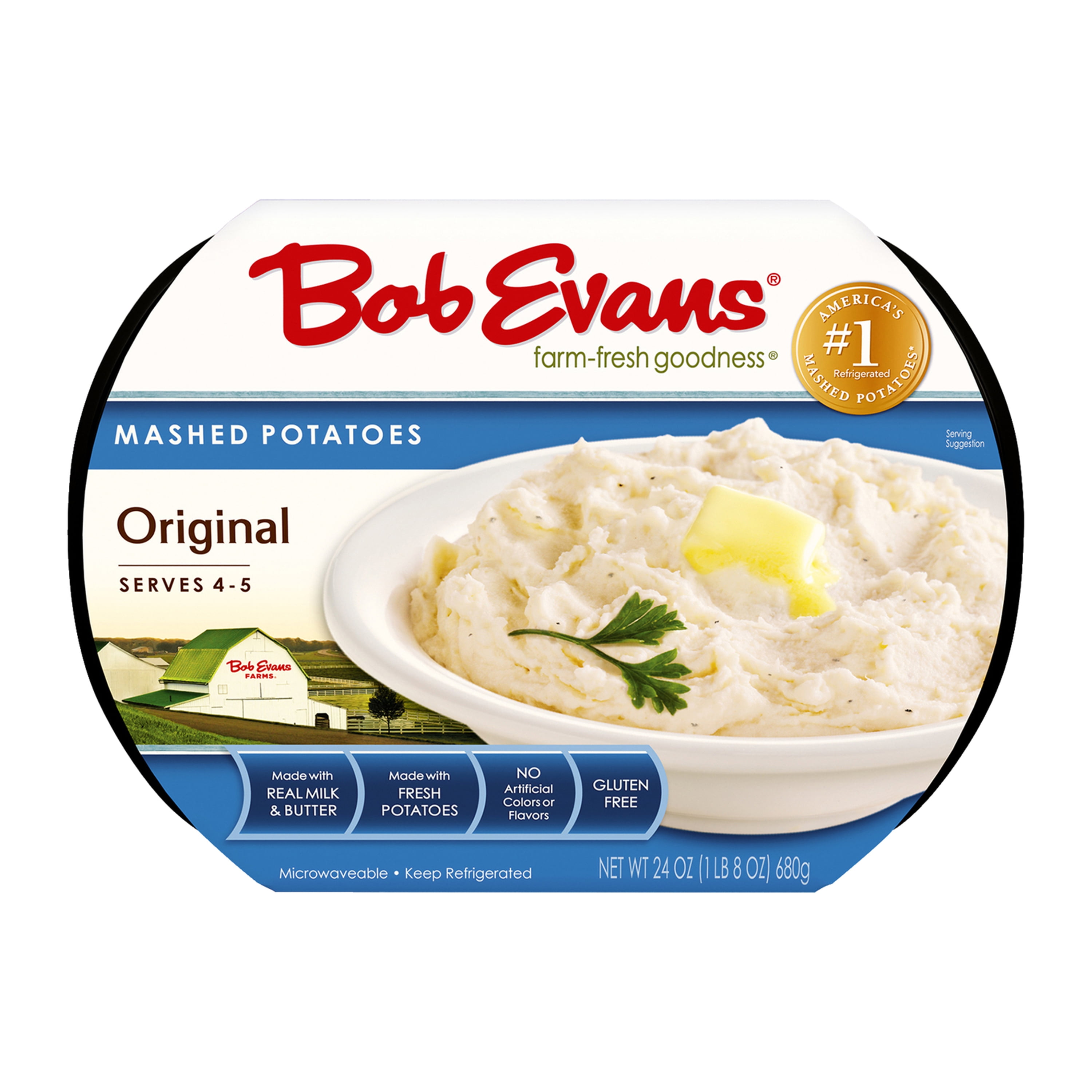 Bob Evans Gluten-Free Original Mashed Potatoes, 24 oz Tray
