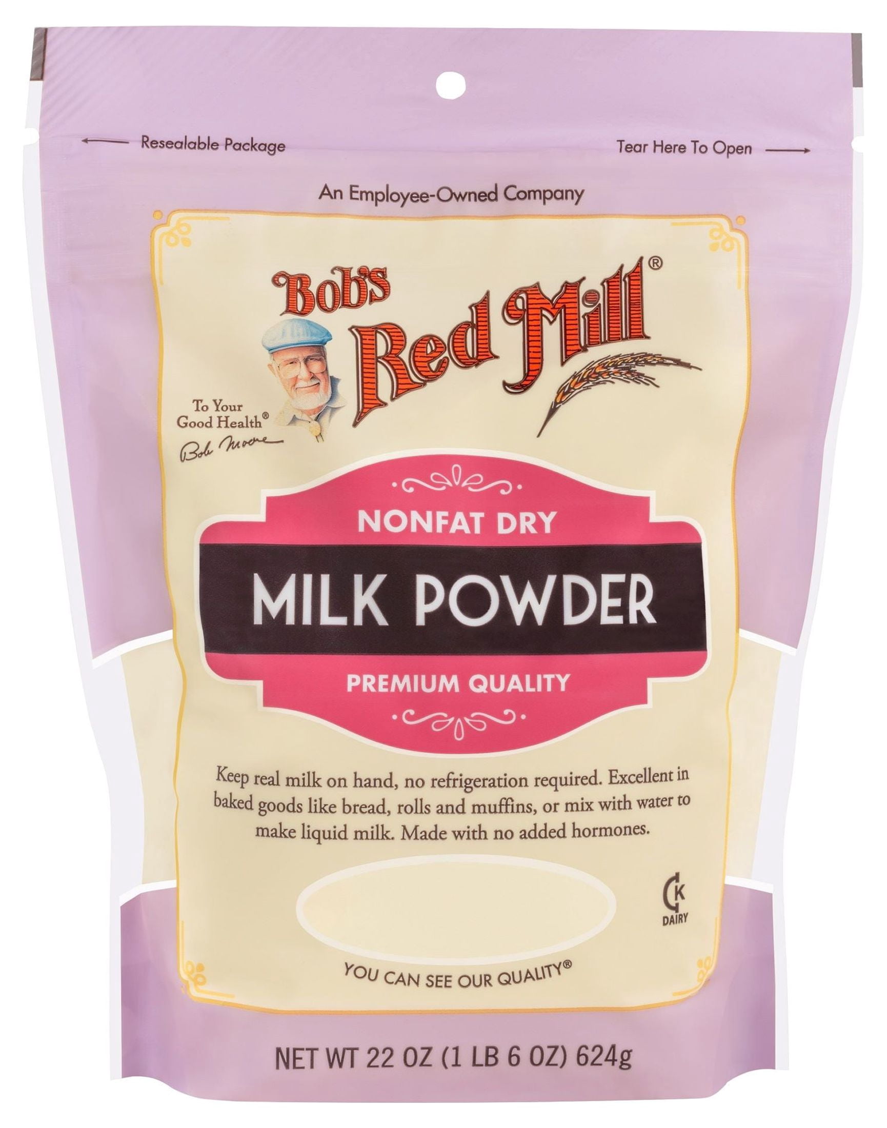 Bob's Red Mill Milk Powder, Nonfat Dry, 22 oz (624 g)