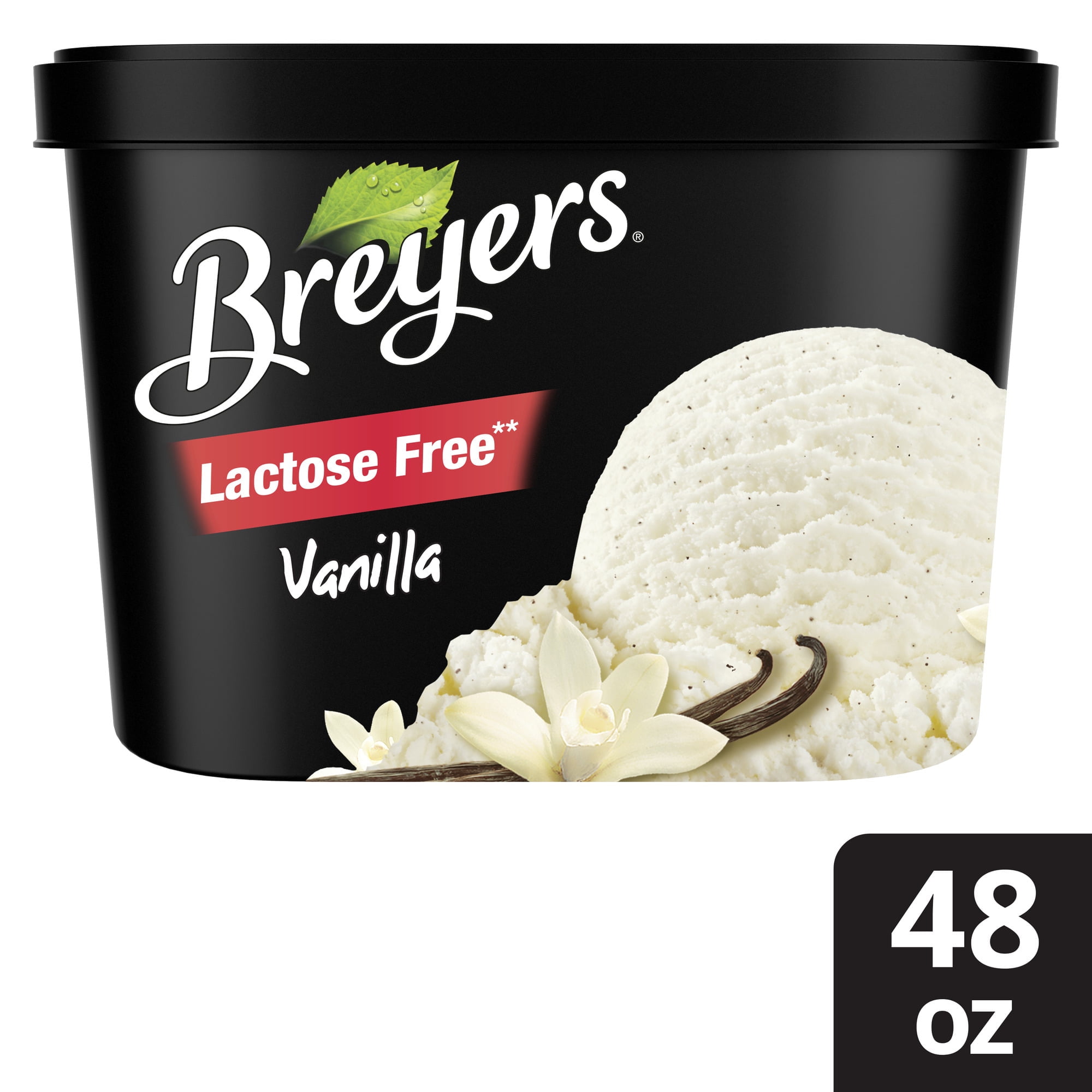 Breyers Lactose-Free Light Vanilla Ice Cream Frozen Desserts, 1.5 Qt