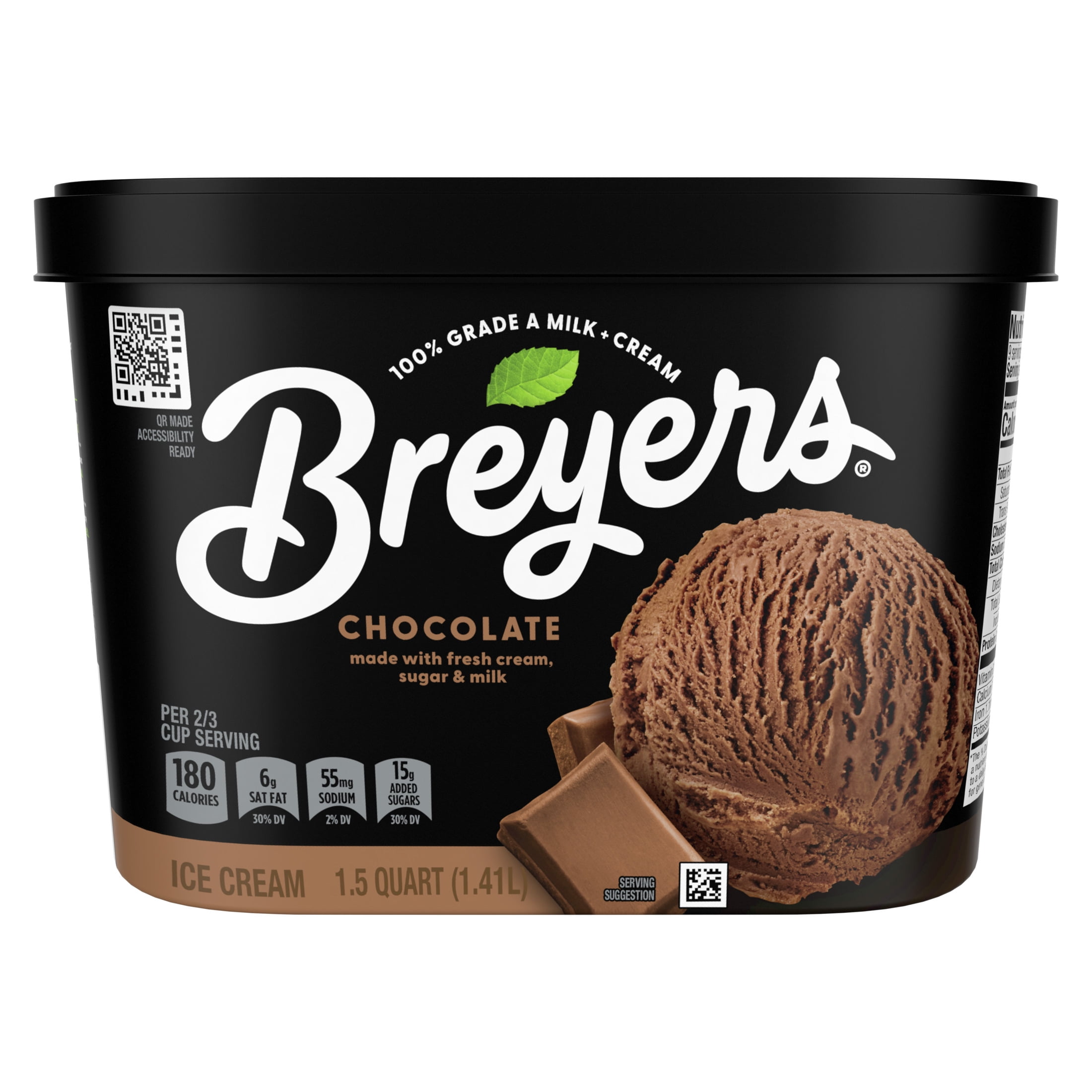 Breyers Chocolate Ice Cream Frozen Desserts, 1.5 Qt