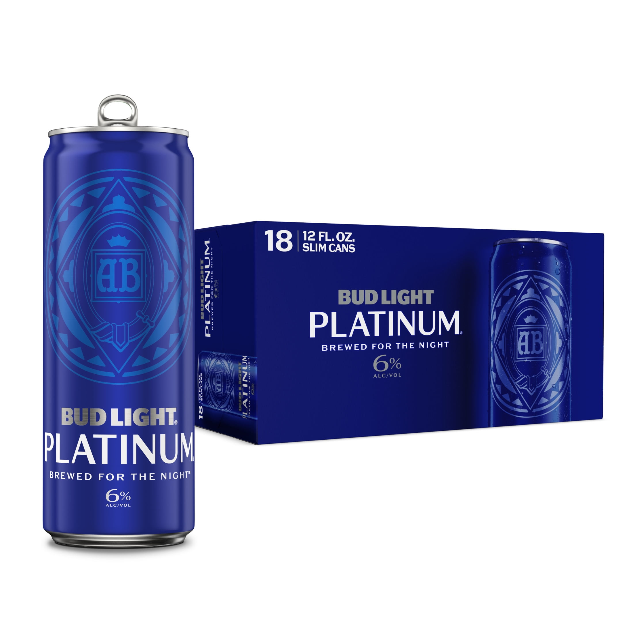 Bud Light Platinum American Light Lager Beer 18 pack 12 fl oz Aluminum Cans 6% ABV