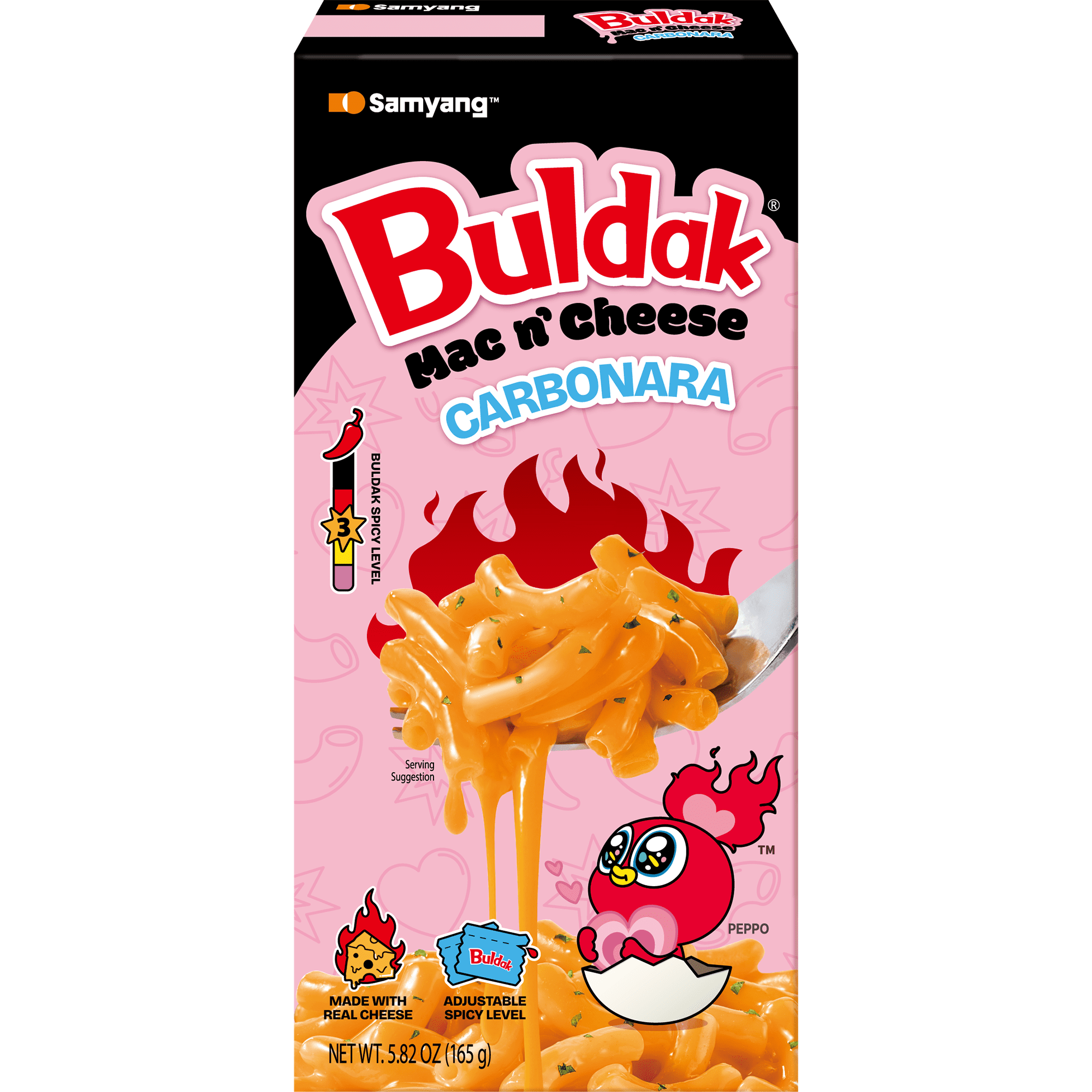 Samyang Buldak Carbonara Mac & Cheese, No Milk Required, 5.82 oz Box