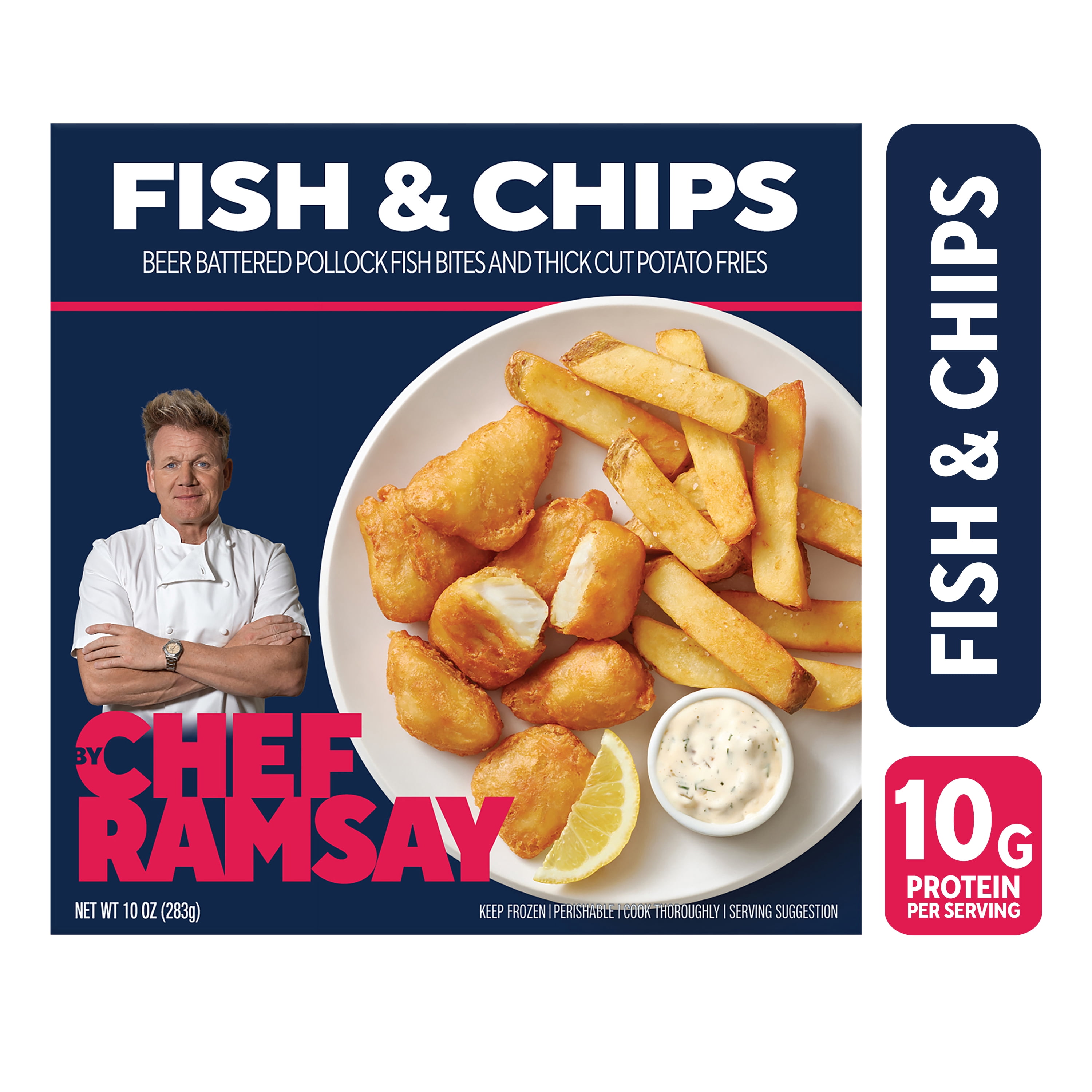 By Chef Ramsay Fish and Chips, 10 oz (Frozen)
