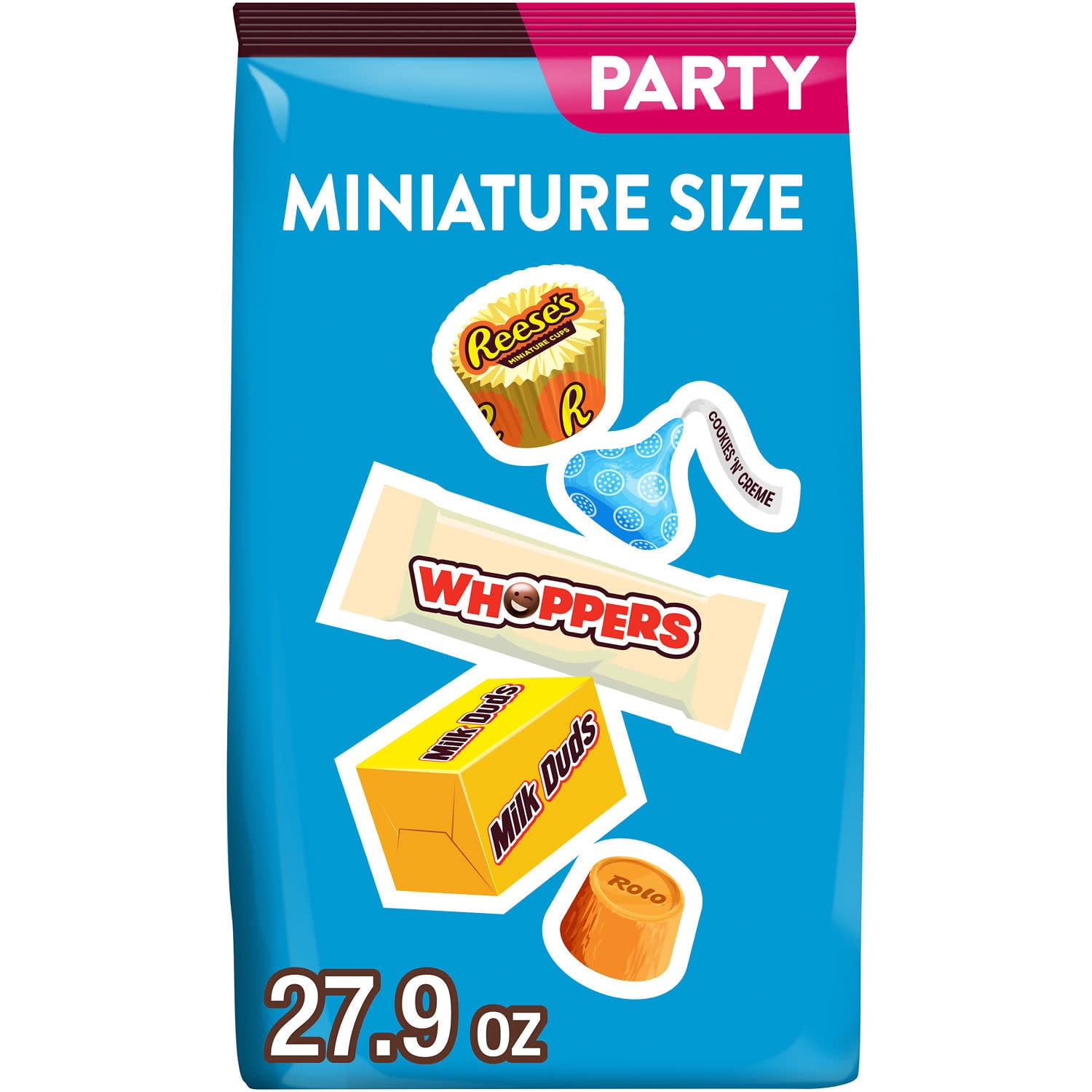 Hershey's Miniatures Assorted Chocolate Candy Bars & Miniatures Variety Pack, Party Pack, 27.9 oz