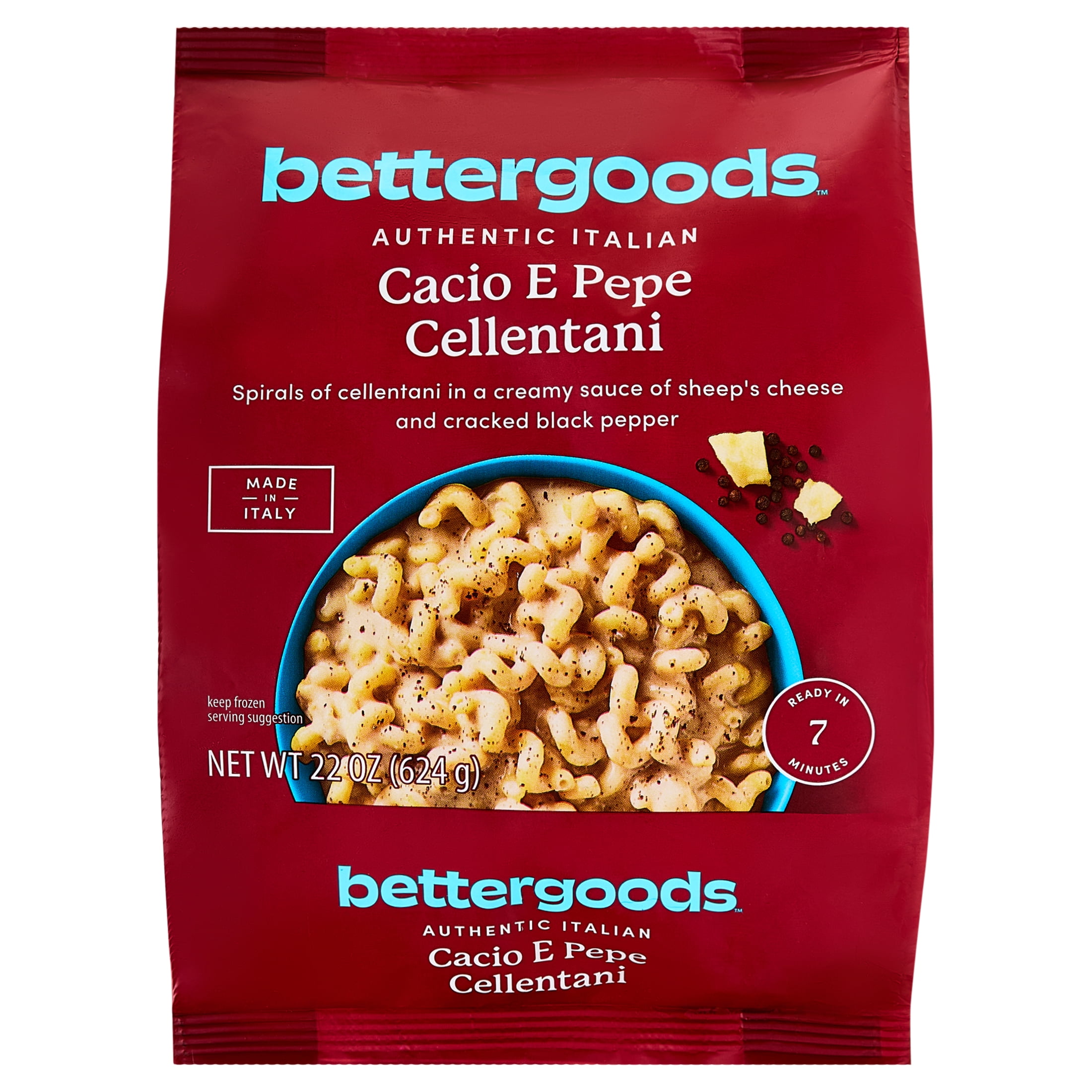 bettergoods Cacio E Pepe Cellentani Italian Skillet Meal, 22 oz (Frozen)