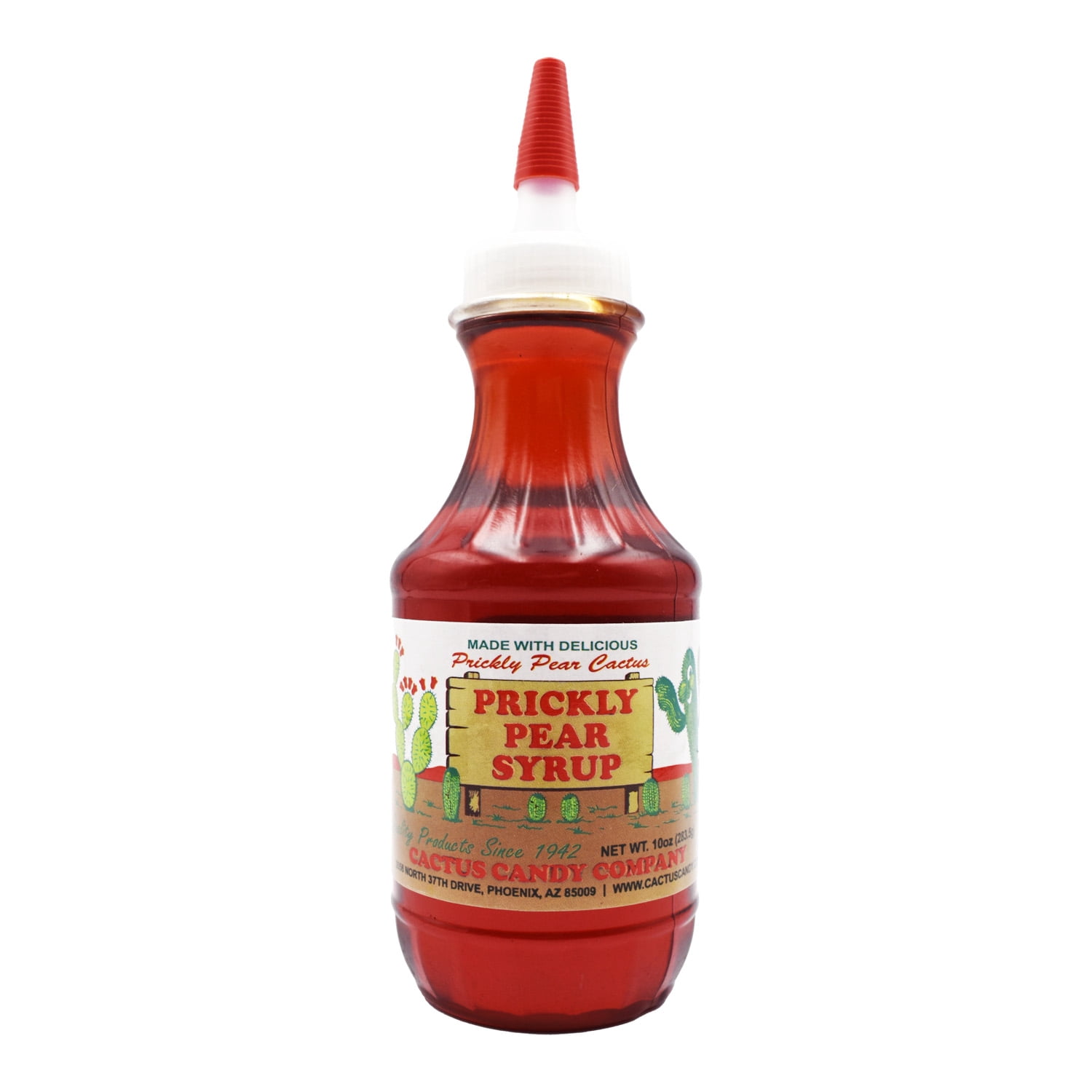 Cactus Candy Company, Prickly Pear Syrup Squeeze Bottle 10oz